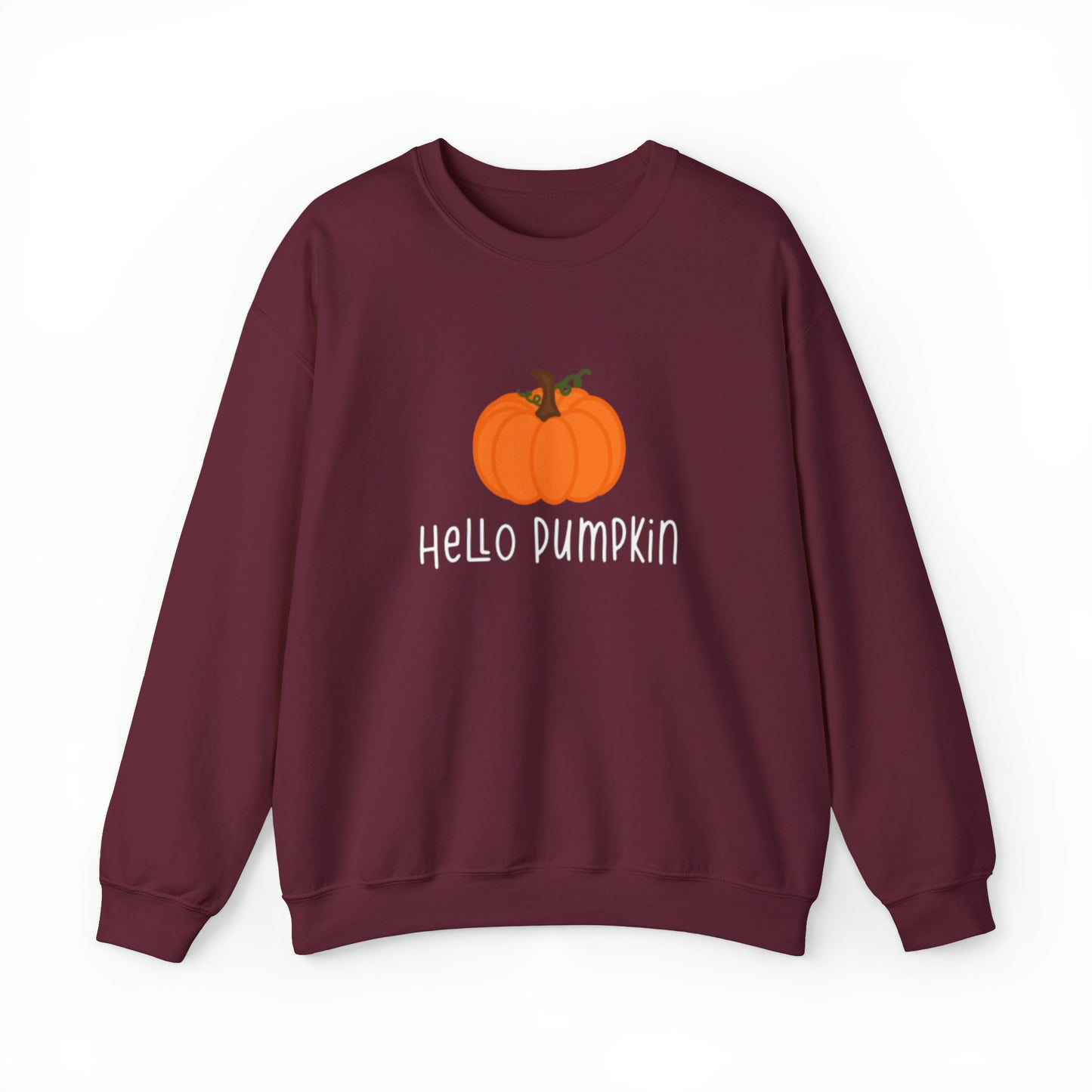 Hello Pumpkin Unisex Heavy Blend Crewneck Sweatshirt, Fall Sweatshirt, Cotton Crewneck, SummerStyle Bracelets