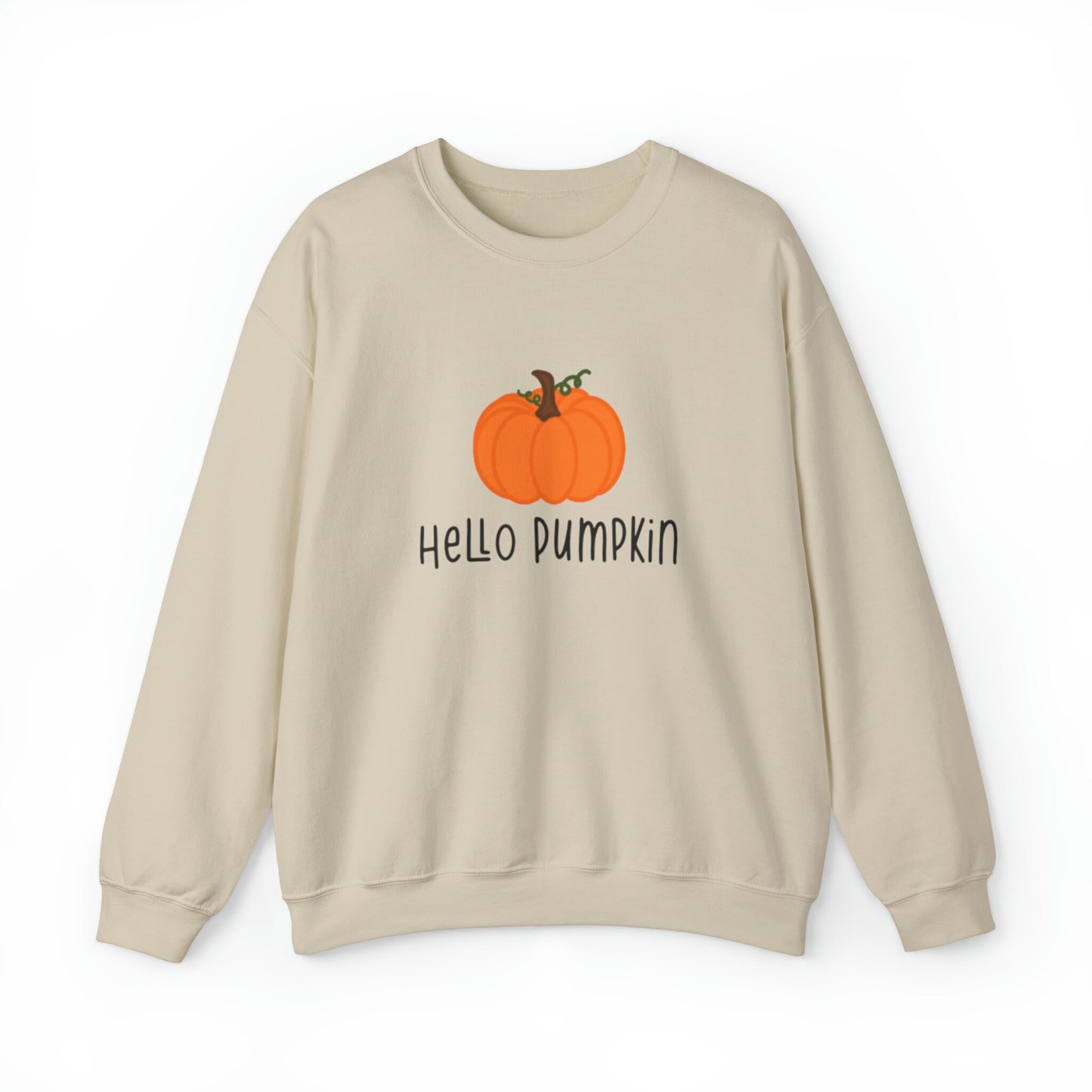 Hello Pumpkin Unisex Heavy Blend Crewneck Sweatshirt, Fall Sweatshirt, Cotton Crewneck, SummerStyle Bracelets
