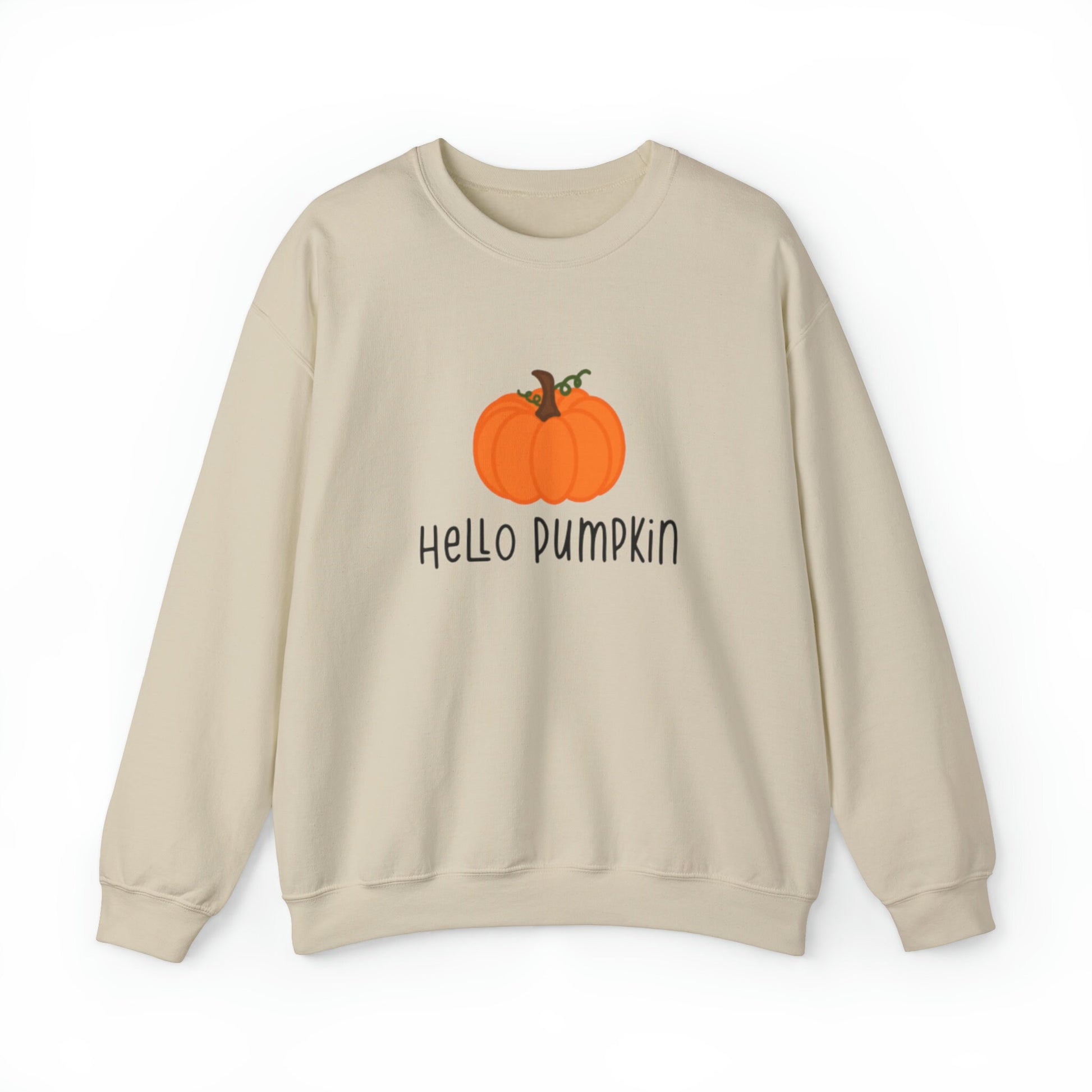 Hello Pumpkin Unisex Heavy Blend Crewneck Sweatshirt, Fall Sweatshirt, Cotton Crewneck, SummerStyle Bracelets