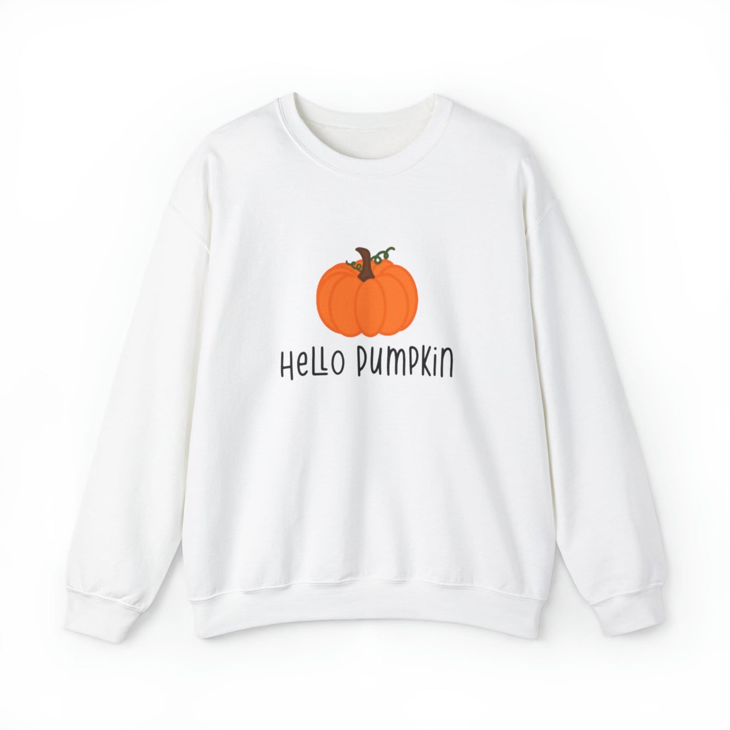 Hello Pumpkin Unisex Heavy Blend Crewneck Sweatshirt, Fall Sweatshirt, Cotton Crewneck, SummerStyle Bracelets