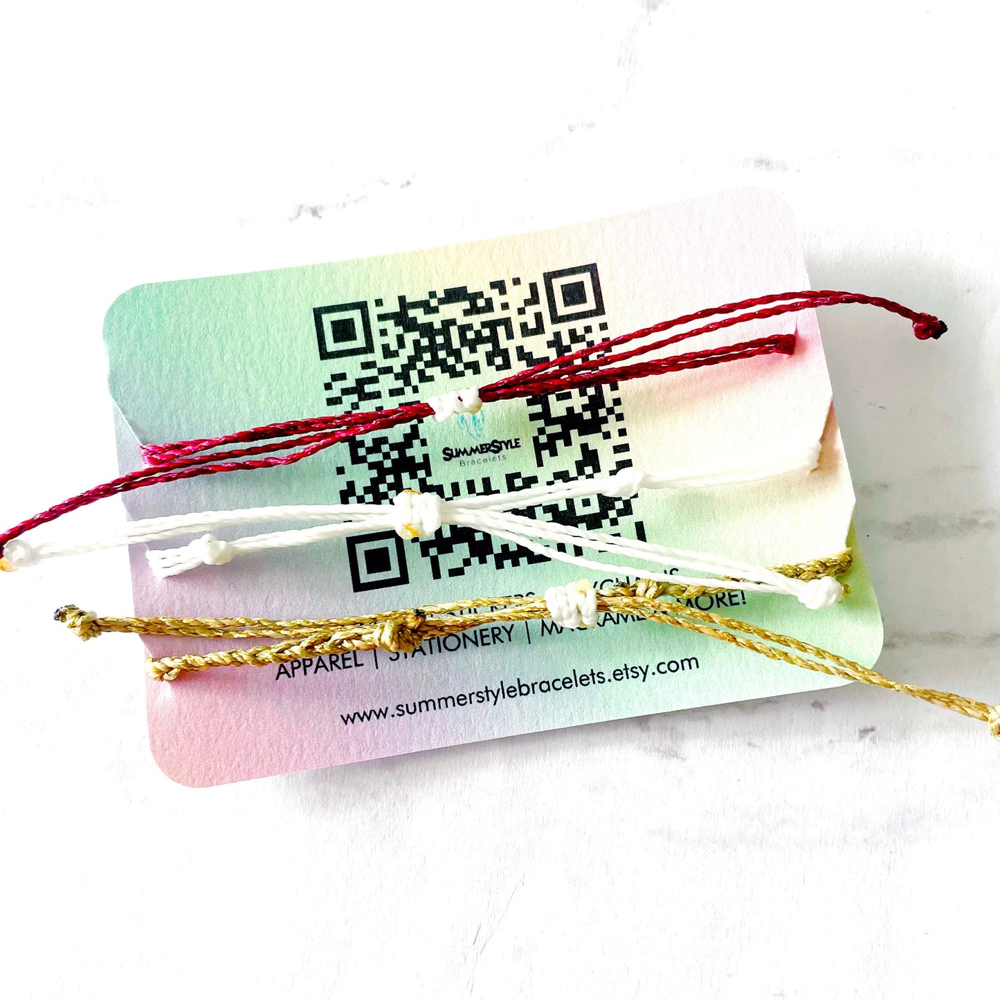 VALENTINE Golden Key Bracelet Set, One of a Kind Bracelet Trio, Unique Bracelet Set, SummerStyle Bracelets