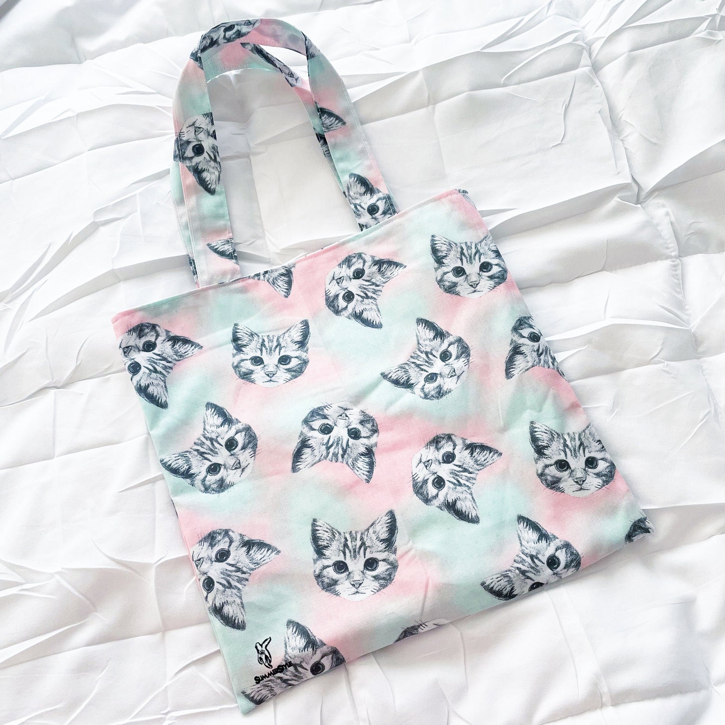 Atomic Kitty Reversible Bookish Tote Bag, Reversible Tote, Tablet Bag, Book Tote, SummerStyle Bracelets