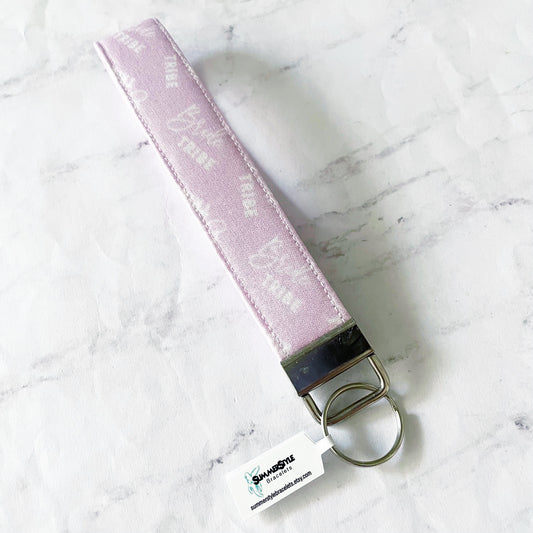Lavender Bride Tribe Key Fob Wristlet, 6.5in Wristlet Lanyard, Keychain Wristlet, Bridesmaid Gift, SummerStyle Bracelets
