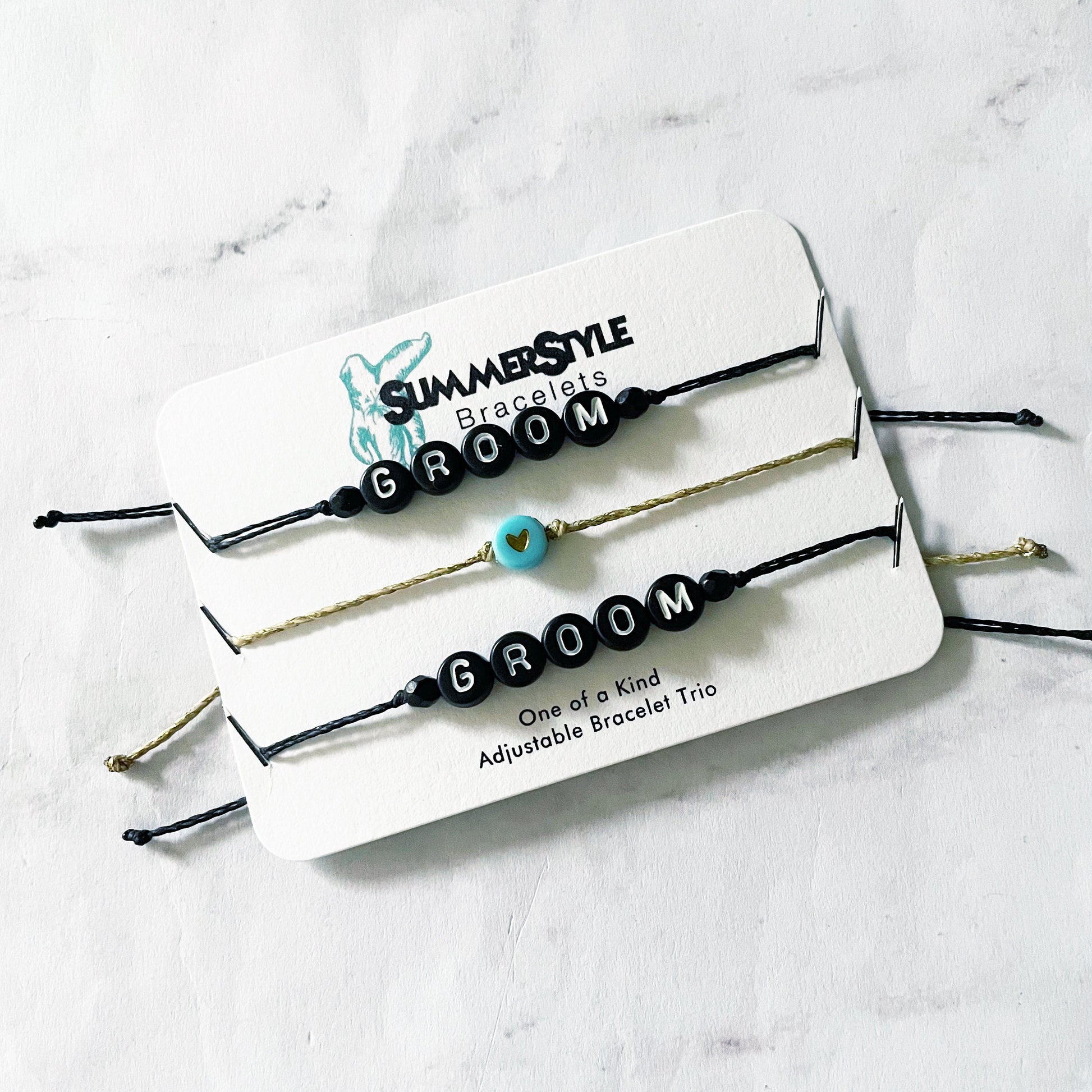 Bride Groom Custom Bracelet Set, Couple Bracelet Set, Wedding Gift, Wedding Jewelry, SummerStyle Bracelets