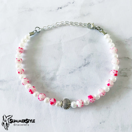 Mermaid Pearls Beaded Anklet, Ankle Bracelet, Seed Bead Anklet, SummerStyle Bracelets