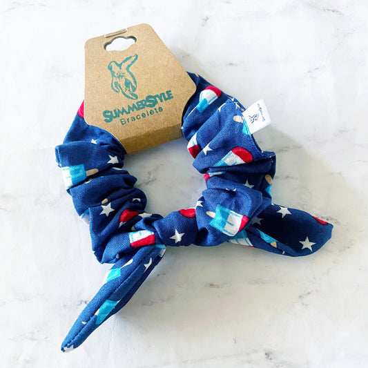 Patriotic Popsicle Bow Scrunchie, July 4th Accessories, Hair Accessories, Bow Hair Tie, SummerStyle Bracelets