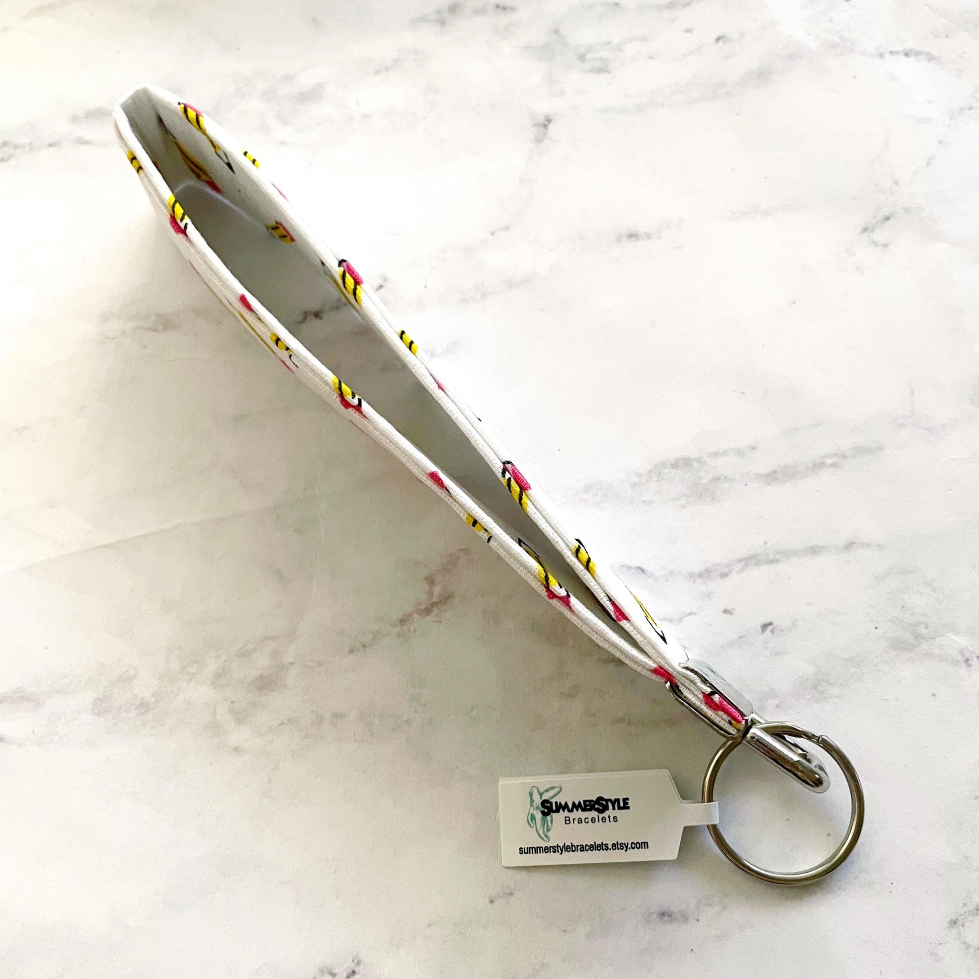 Teacher’s Pencil Key Fob Wristlet, 6.5in Wristlet Lanyard, Keychain Wristlet, Handmade Lanyard, SummerStyle Bracelets