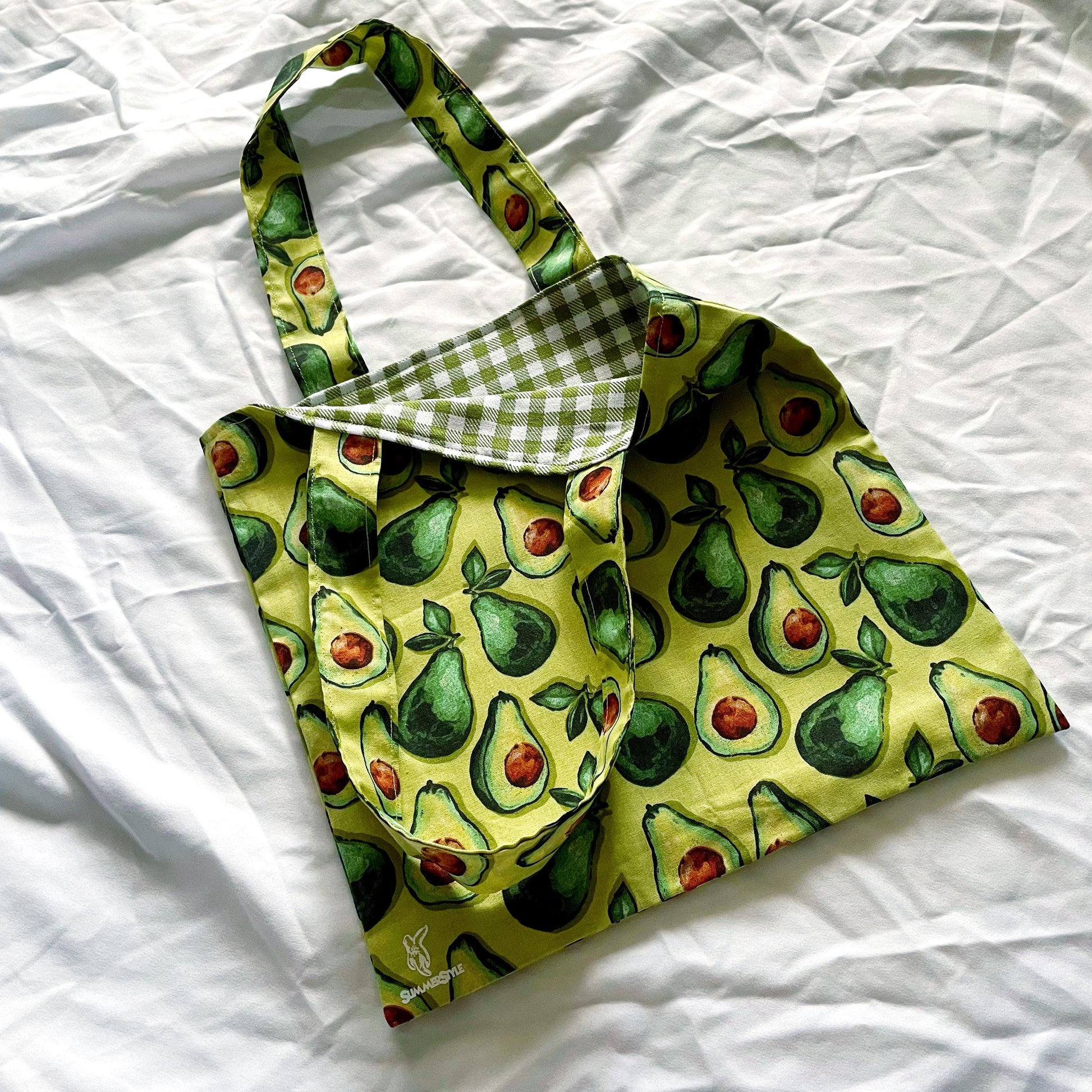 Rustic Avocado Reversible Bookish Tote Bag, Reversible Tote, Tablet Bag, Book Tote, SummerStyle Bracelets