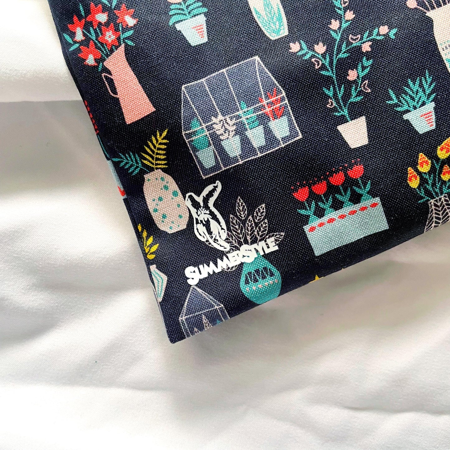 Happy House Plants Reversible Bookish Tote Bag, Reversible Tote, Tablet Bag, Book Tote, SummerStyle Bracelets