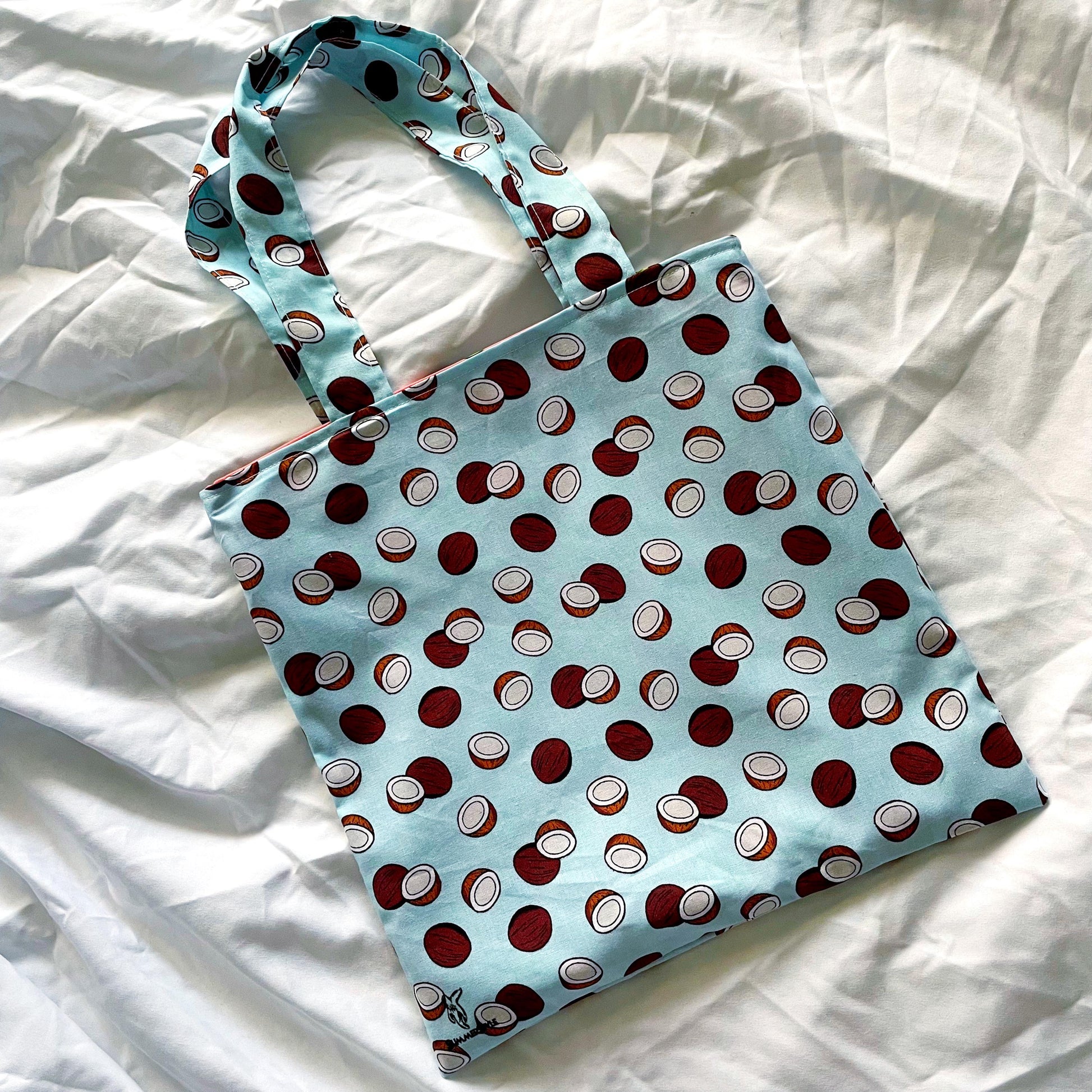 Tropical Fruit Reversible Bookish Tote Bag, Reversible Tote, Tablet Bag, Book Tote, SummerStyle Bracelets