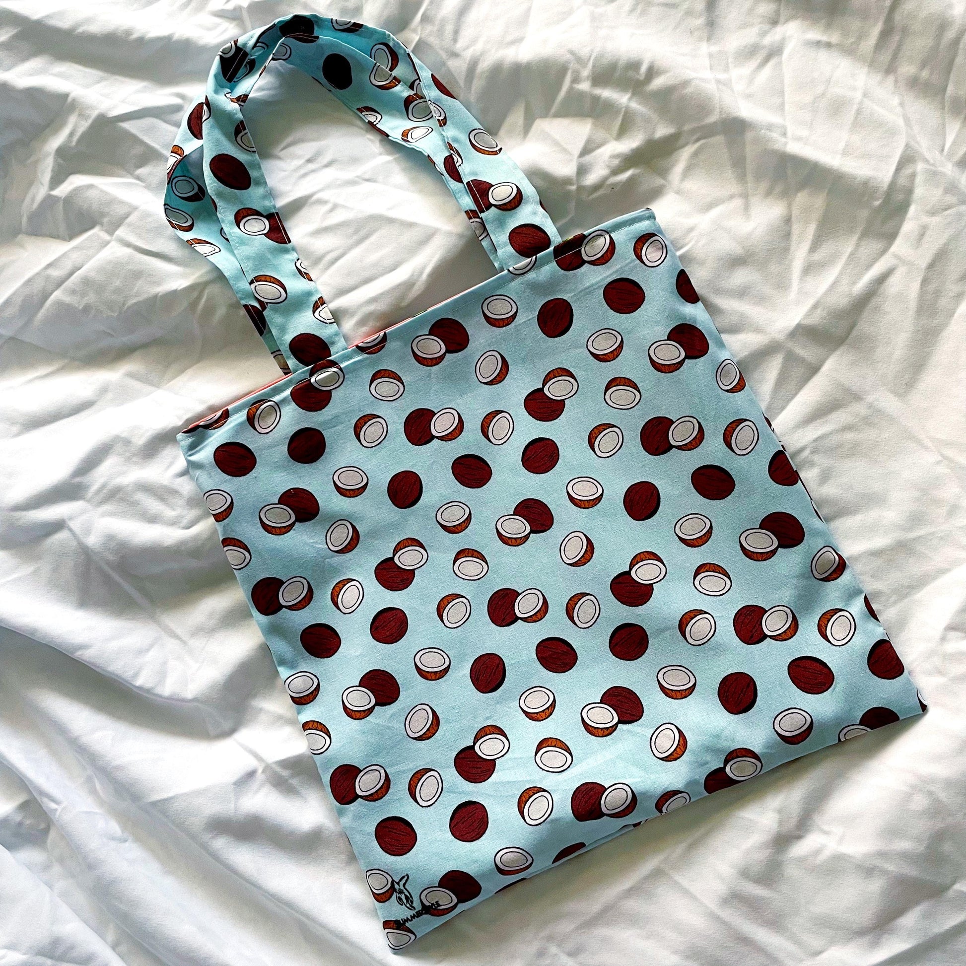 Tropical Fruit Reversible Bookish Tote Bag, Reversible Tote, Tablet Bag, Book Tote, SummerStyle Bracelets