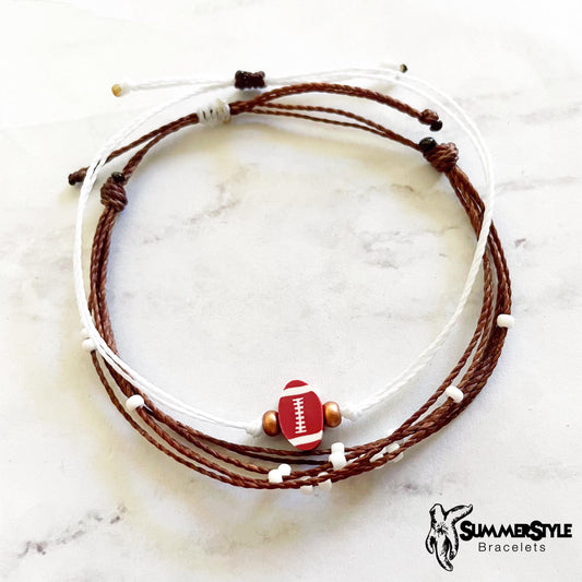 Football Bracelet Set, Sport Jewelry, Football Gift, SummerStyle Bracelets