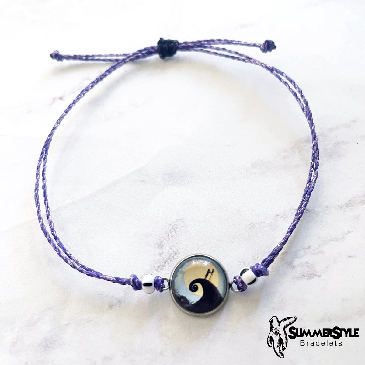 HALLOWEEN Spooky Hill Adjustable Waterproof Bracelet, Halloween Jewelry, Spooky Bracelet, SummerStyle Bracelets