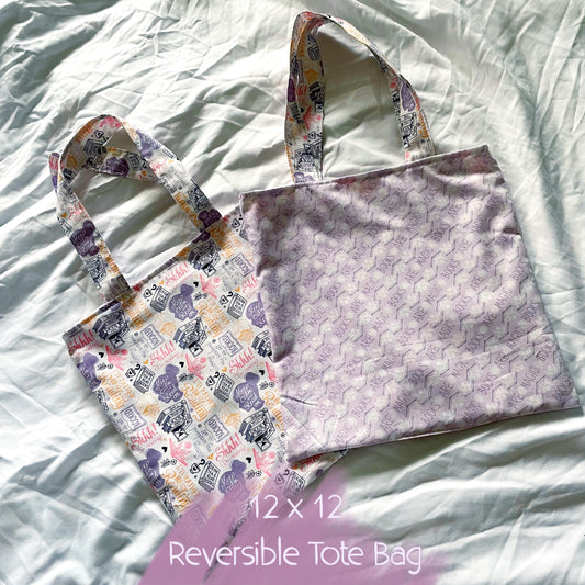 Book Girly Reversible Bookish Tote Bag, Reversible Tote, Tablet Bag, Book Tote, SummerStyle Bracelets