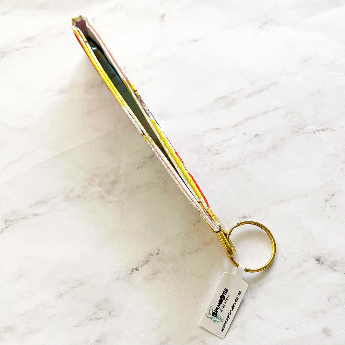 Artist’s Painbrush Key Fob Wristlet, 6.5in Wristlet Lanyard, Keychain Wristlet, Handmade Lanyard, SummerStyle Bracelets