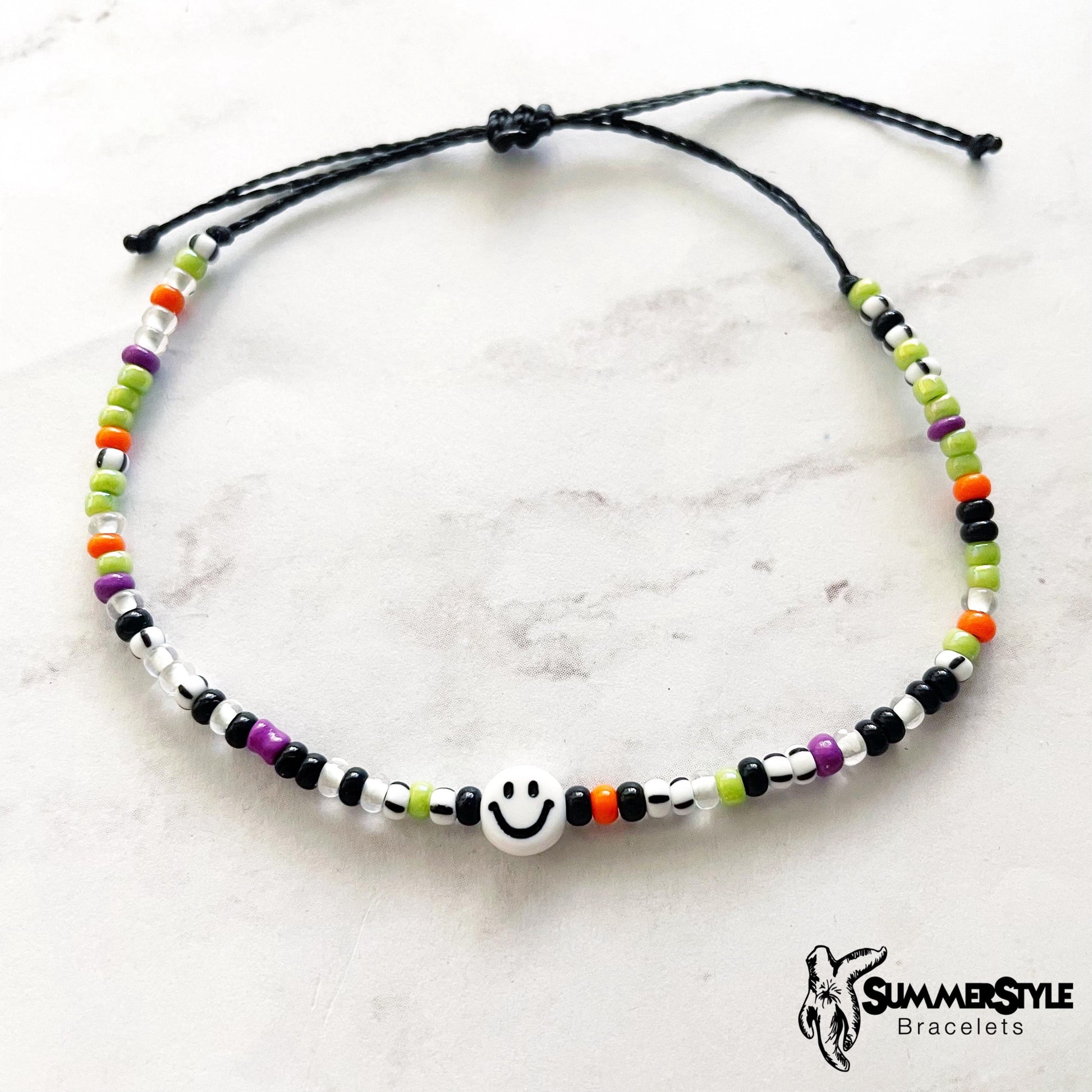 HALLOWEEN Skinny Stackable Adjustable Waterproof Bracelets, Halloween Jewelry, Spooky Bracelet, SummerStyle Bracelets