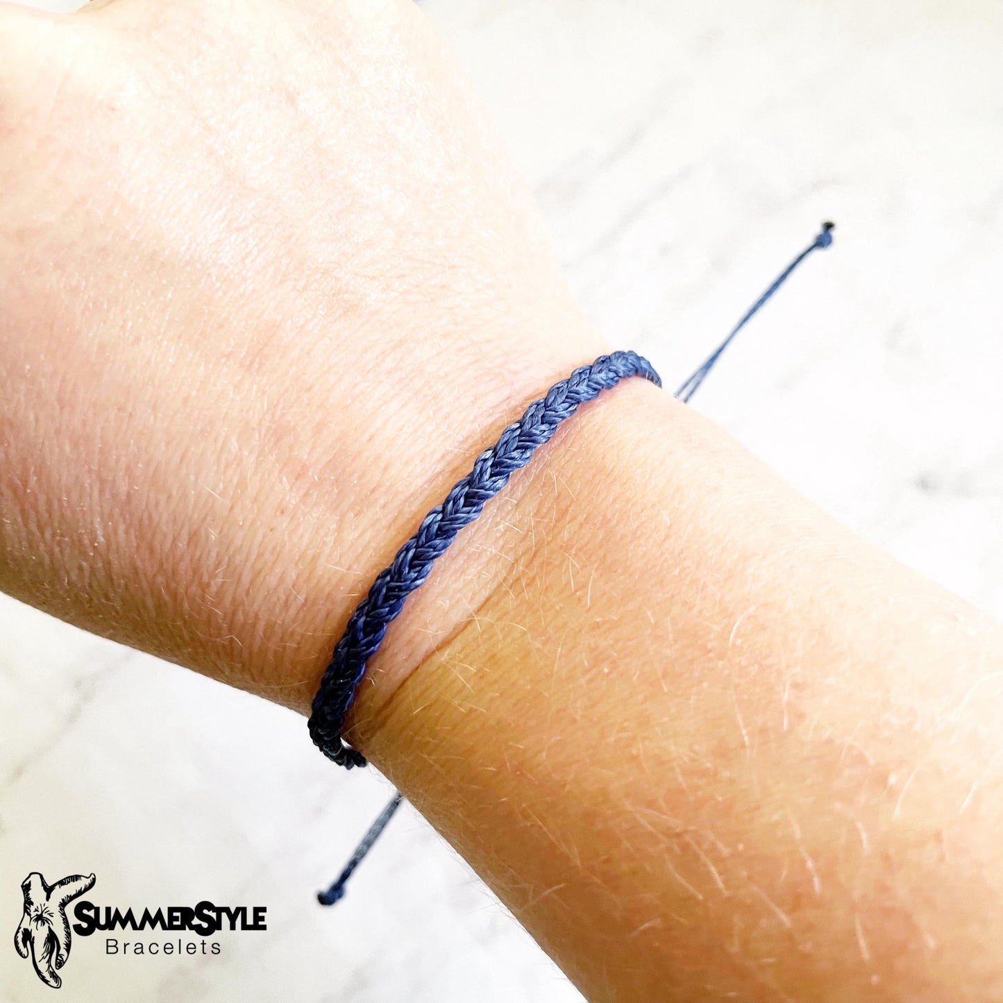 Shades of Blue Skinny Braided Bracelets, Friendship Bracelets, Stackable Bracelets, Hope Jewelry, SummerStyle Bracelets