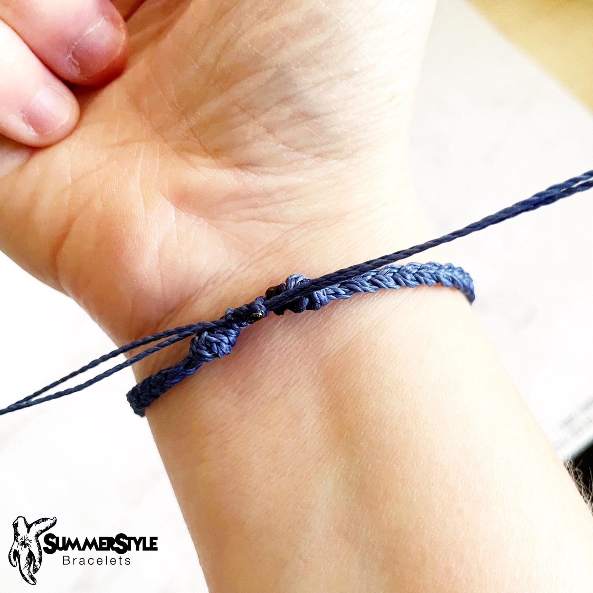 Shades of Blue Skinny Braided Bracelets, Friendship Bracelets, Stackable Bracelets, Hope Jewelry, SummerStyle Bracelets