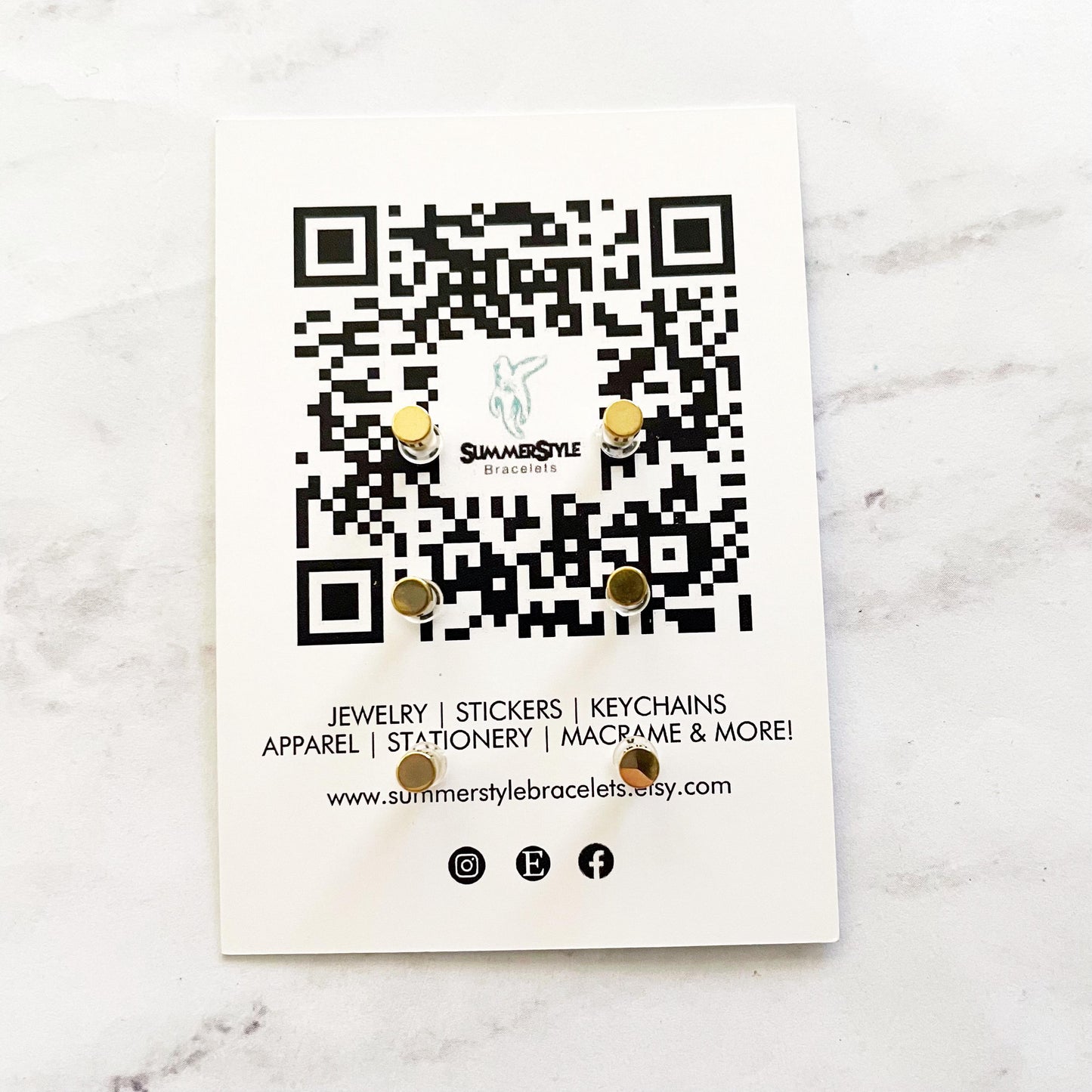 Happy Holiday Stud Earring Set, Stud Earrings Trio, Christmas Earrings, SummerStyle Braceles