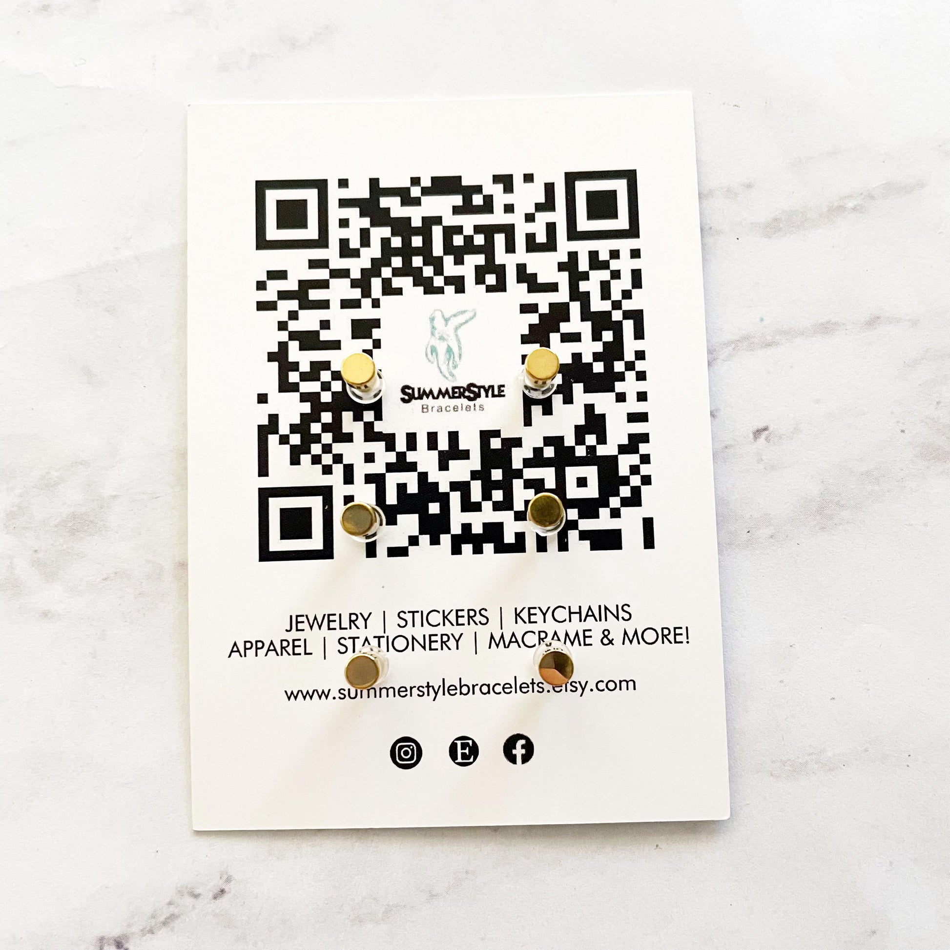 Happy Holiday Stud Earring Set, Stud Earrings Trio, Christmas Earrings, SummerStyle Braceles