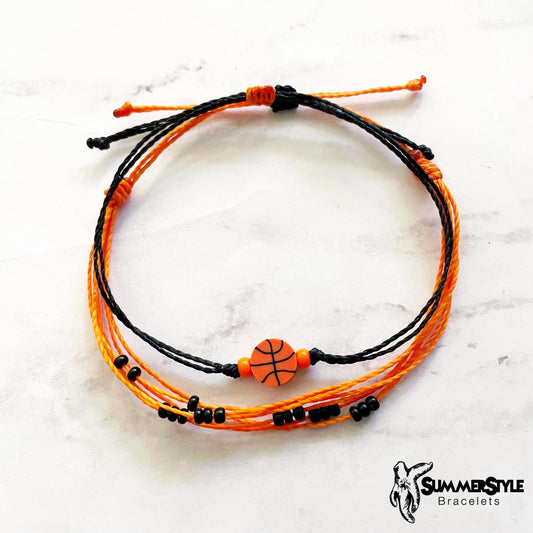 Basketball Bracelet Set, Sport Jewelry, Basketball Gift, SummerStyle Bracelets