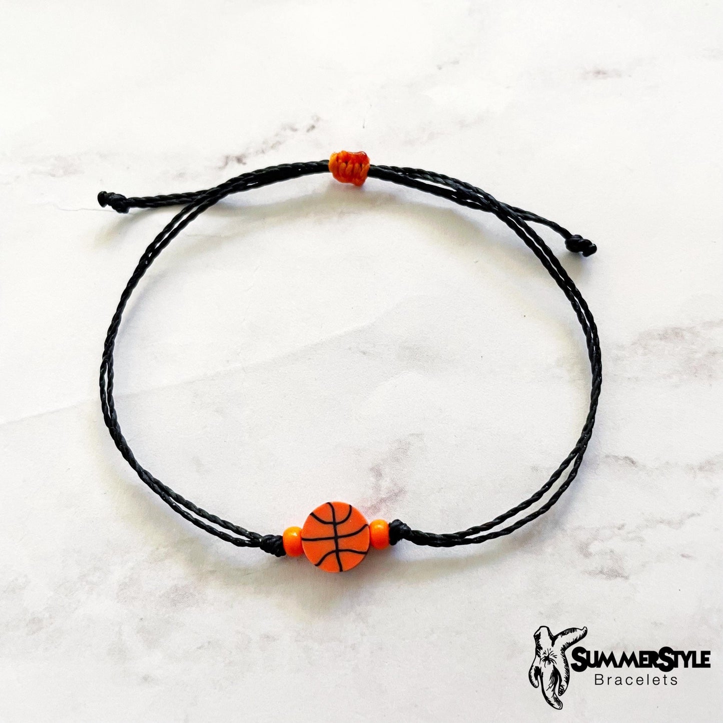 Basketball Bracelet Set, Sport Jewelry, Basketball Gift, SummerStyle Bracelets