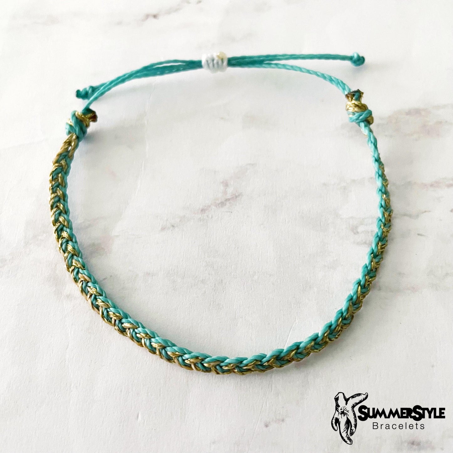 Teal Starfish Adjustable Waterproof Bracelet Pack, Starfish Gift, Starfish Bracelet, SummerStyle Bracelets