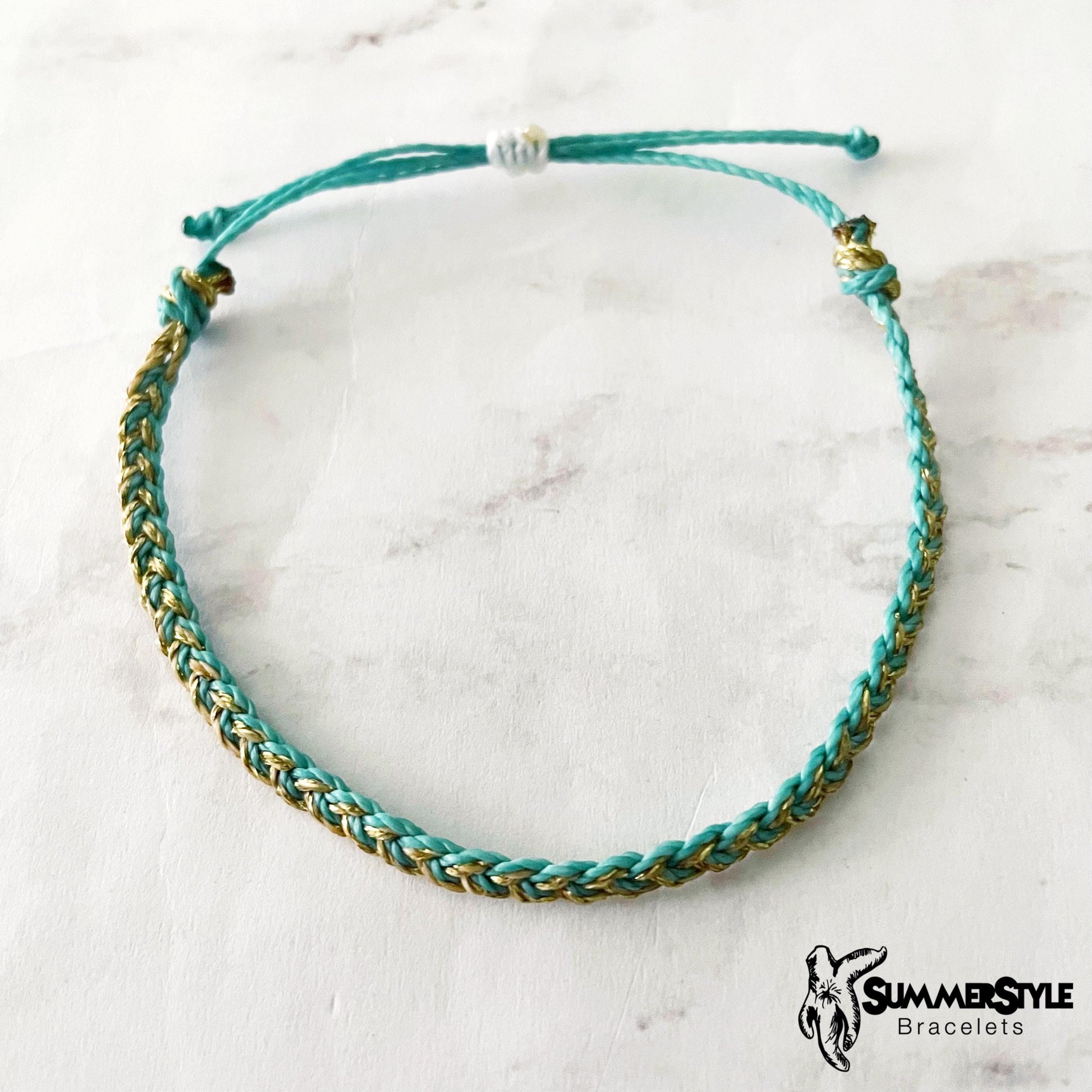 Teal Starfish Adjustable Waterproof Bracelet Pack, Starfish Gift, Starfish Bracelet, SummerStyle Bracelets