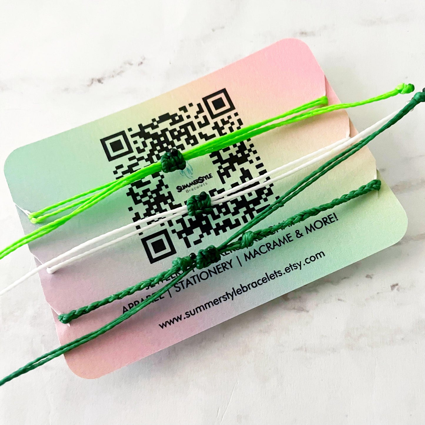 ST PATRICKS DAY Lucky Bracelet Set, One of a Kind Bracelet Trio, Unique Bracelet Set, Lucky Jewelry, SummerStyle Bracelets