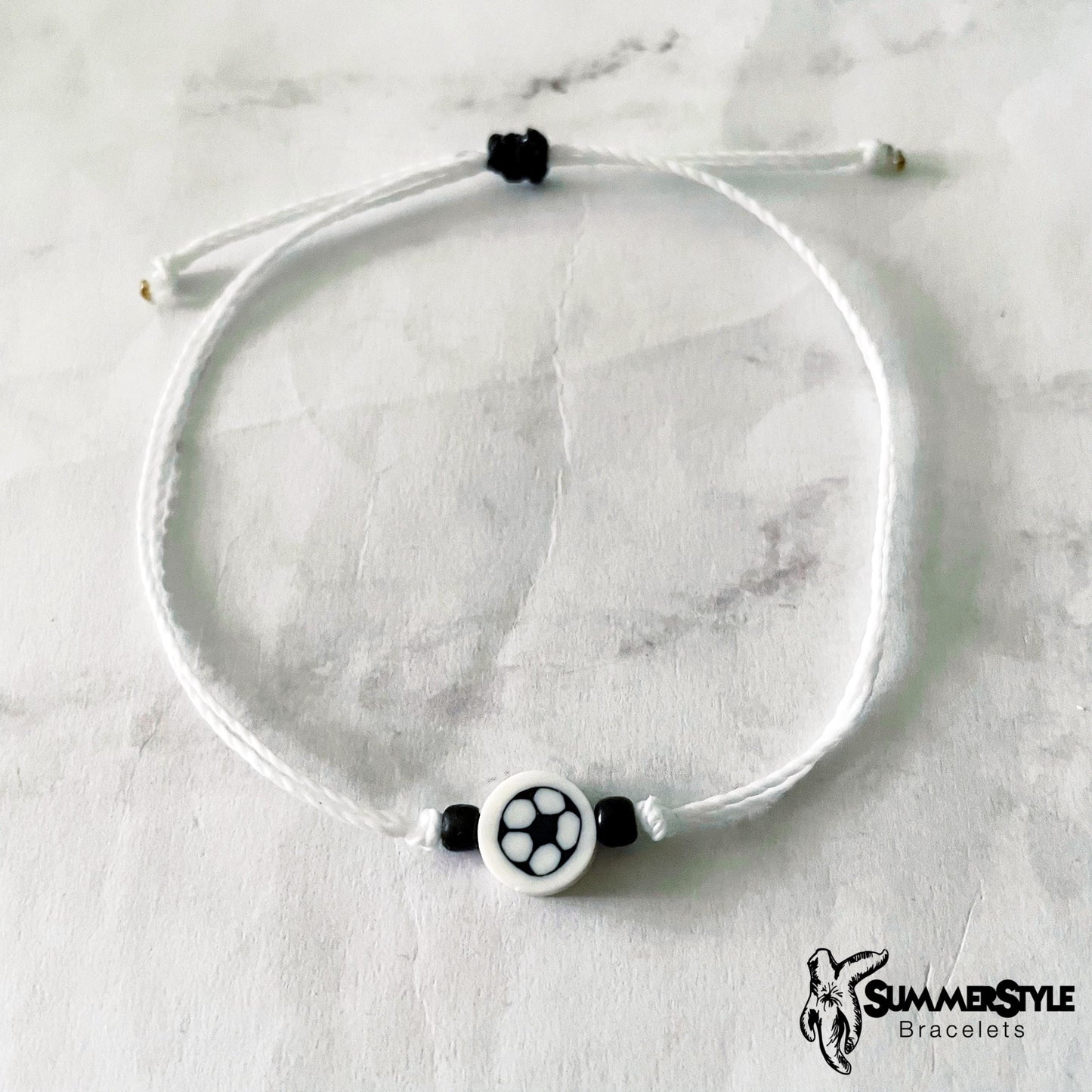 Soccer Ball Bracelet Set, Sport Jewelry, Soccer Gift, SummerStyle Bracelets