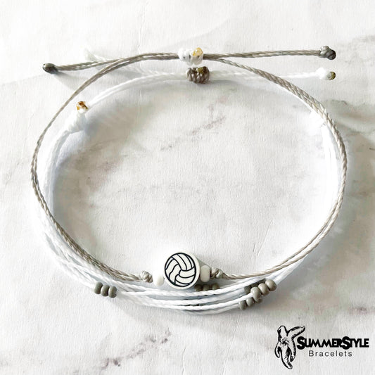 Volleyball Bracelet Set, Sport Jewelry, Volleyball Gift, SummerStyle Bracelets