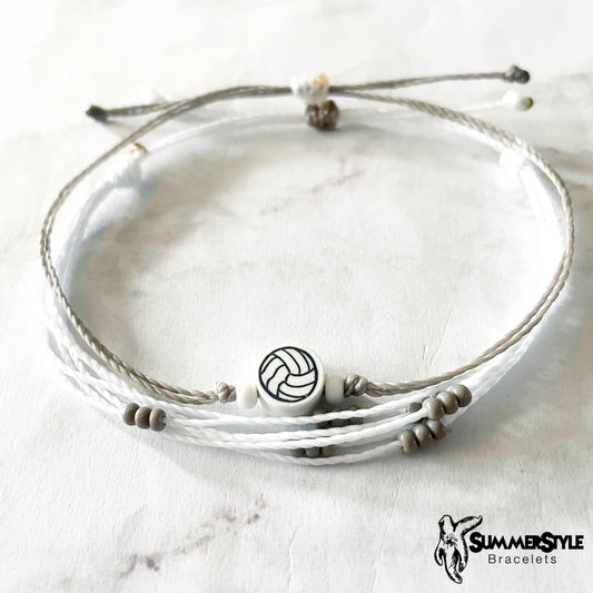 Volleyball Bracelet Set, Sport Jewelry, Volleyball Gift, SummerStyle Bracelets
