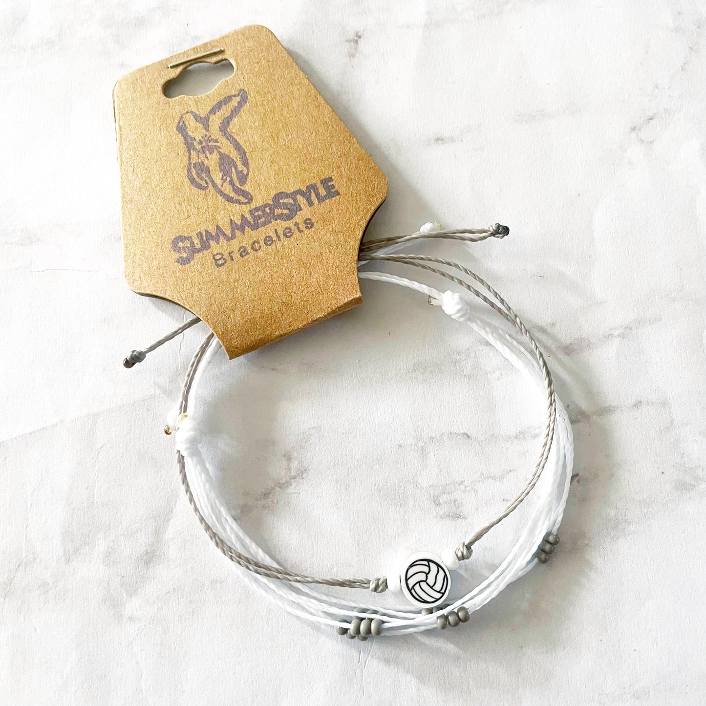 Volleyball Bracelet Set, Sport Jewelry, Volleyball Gift, SummerStyle Bracelets