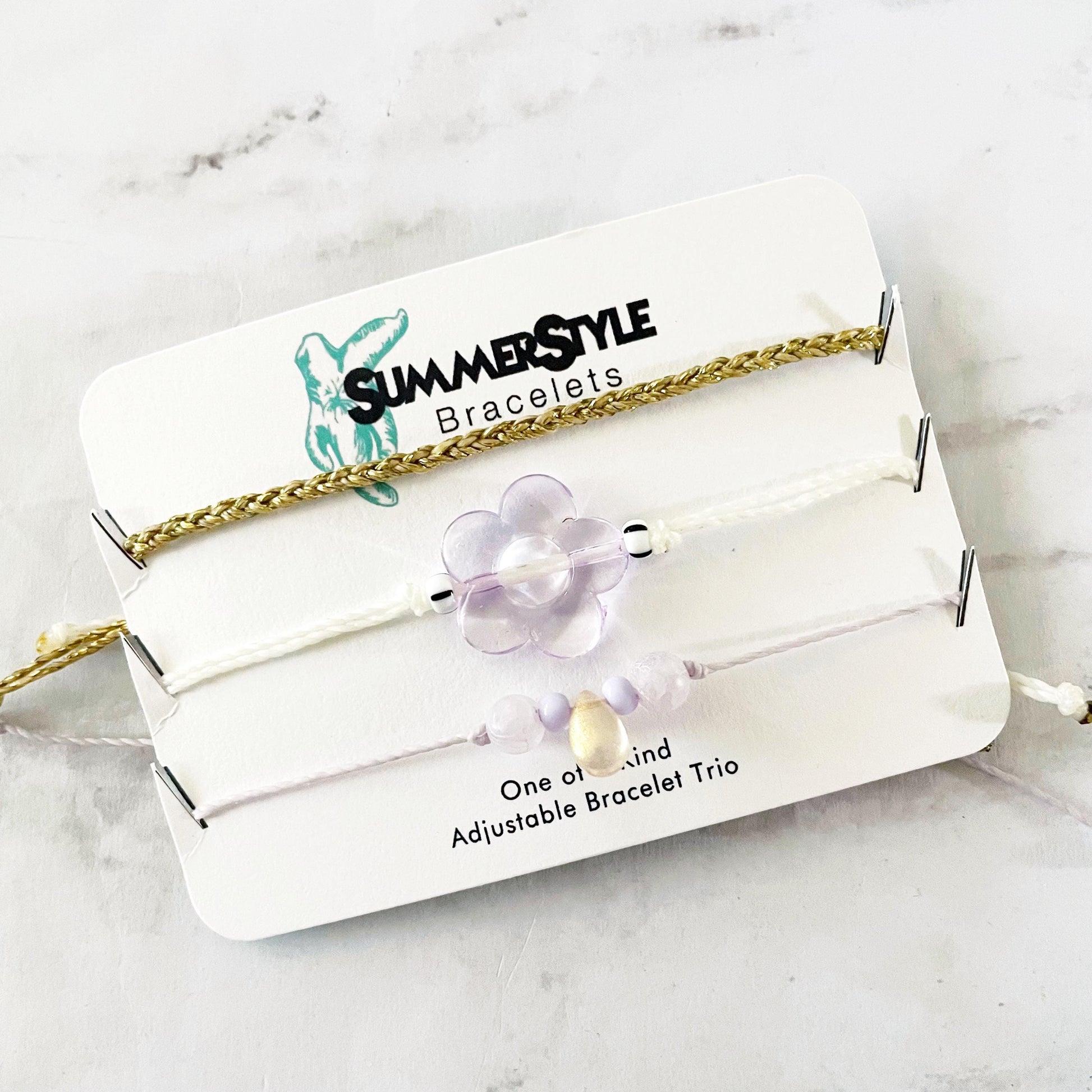 Happy Daisy Gift Box, Curated Gift, Floral Jewelry, Floral Keychain, Gift Box for Her, Ready to Ship Gift, SummerStyle Bracelets