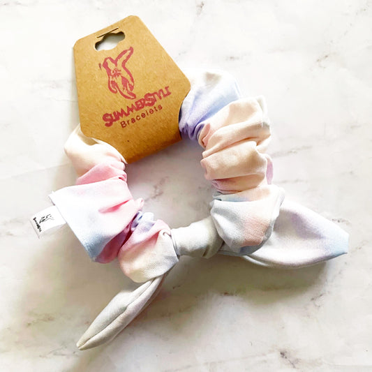 Lover Bow Scrunchie, Pastel Hair Accessories, Bow Hair Tie, SummerStyle Bracelets
