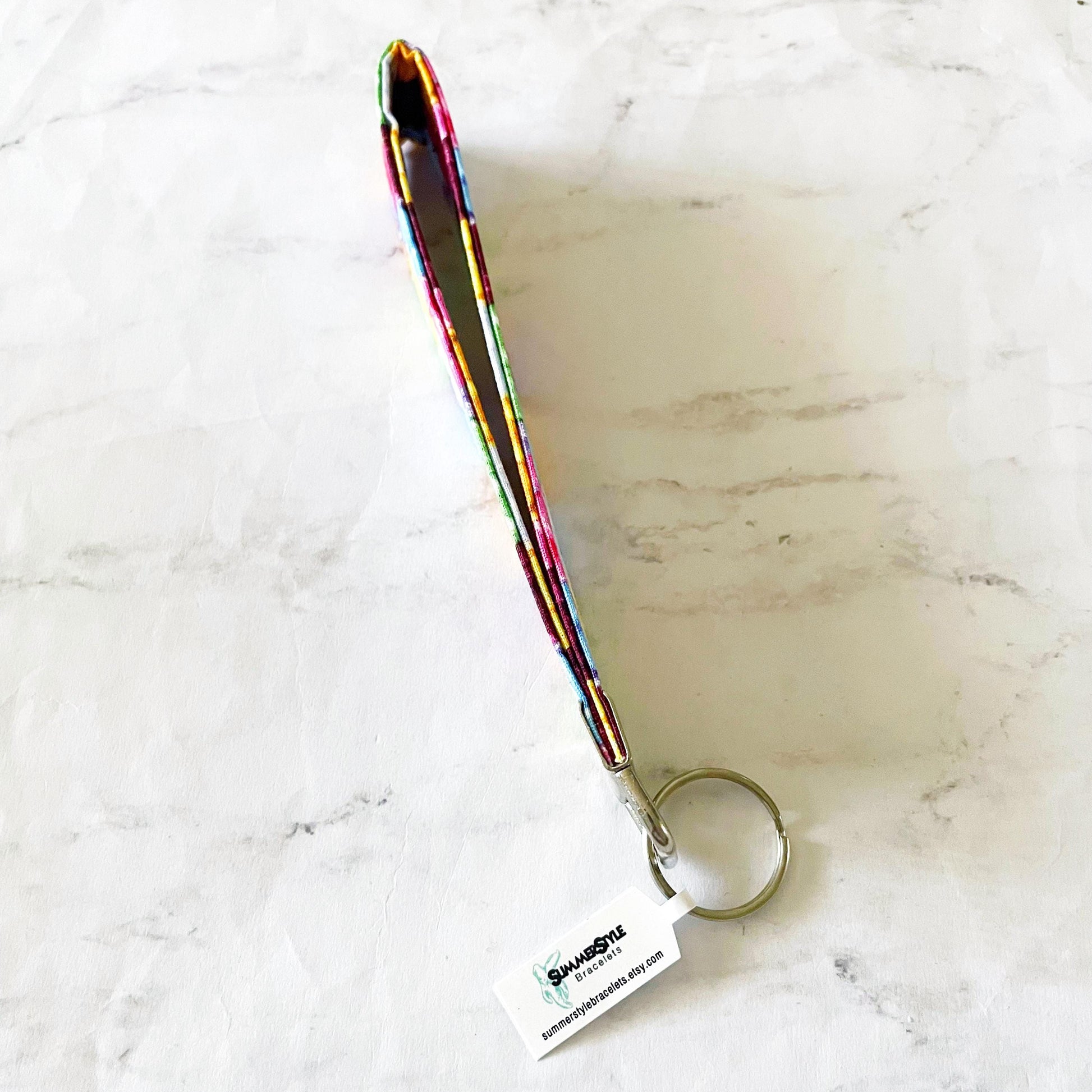 Gummy Bear Key Fob Wristlet, 6.5in Wristlet Lanyard, Keychain Wristlet, Handmade Lanyard, SummerStyle Bracelets