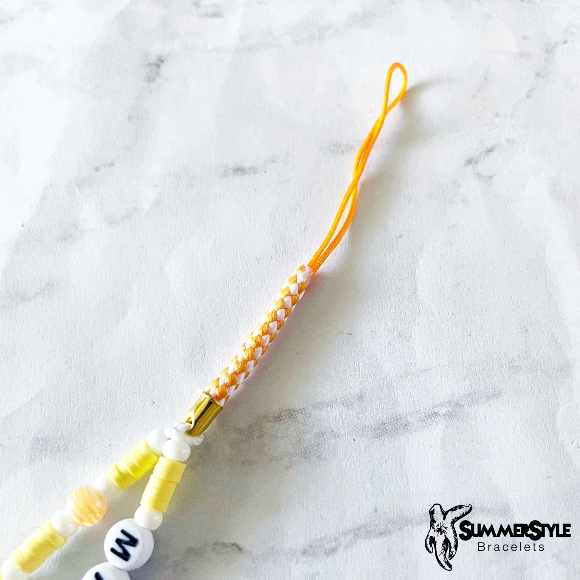 Main Squeeze Beaded Phone Charm, Lemon Lover Accessory, Phone Wristlet, SummerStyle Bracelets