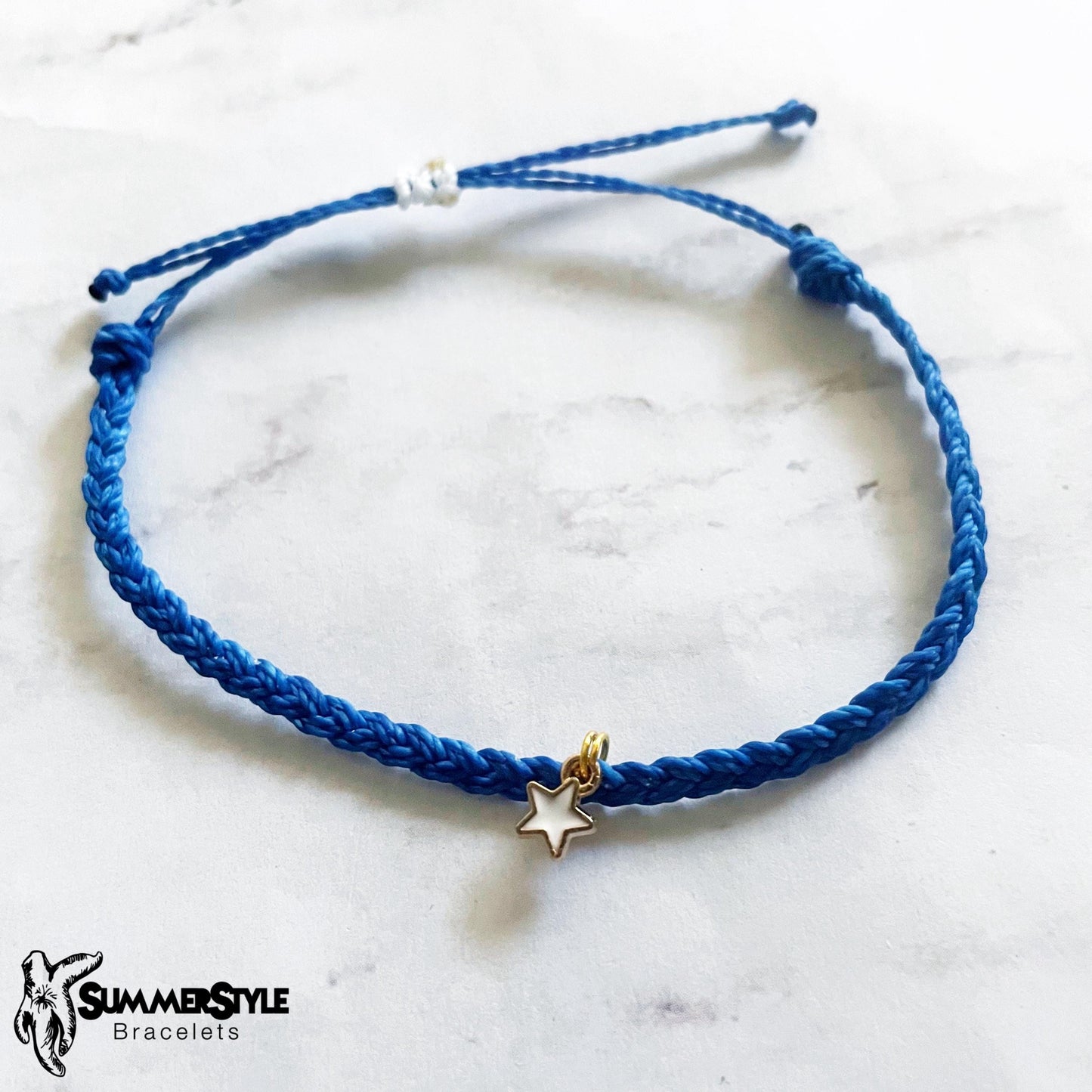 FOURTH OF JULY Patriotic Stars Adjustable Water Resistant Bracelet Set, Braided Bracelet, Americana Jewelry, SummerStyle Bracelets