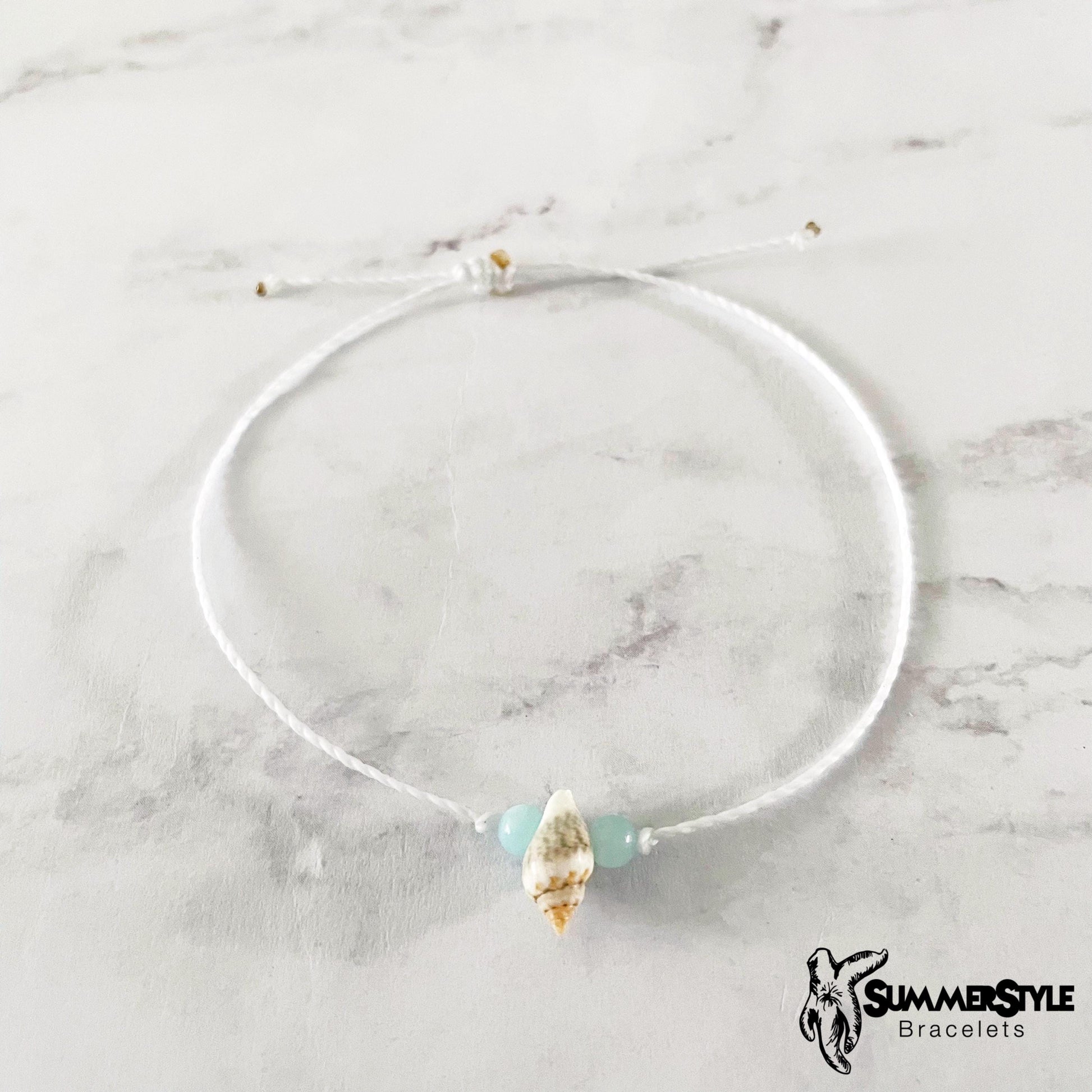 Mermaid Dreams Adjustable Waterproof Bracelet Set, Seashell Bracelets, Surf Jewelry, SummerStyle Bracelets