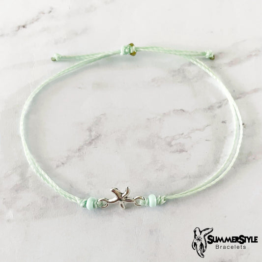 Starfish Custom Adjustable Waterproof Bracelet, Starfish Charm Bracelet, Surf Jewelry, SummerStyle Bracelets