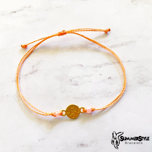 Golden Compass Custom Adjustable Waterproof Bracelet, Outdoor Bracelet, Adventure Jewelry, SummerStyle Bracelets