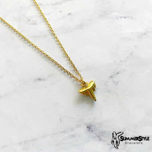Gold Shark Tooth Necklace, Ocean Jewelry, Gold Chain Necklace, SummerStyle Bracelets