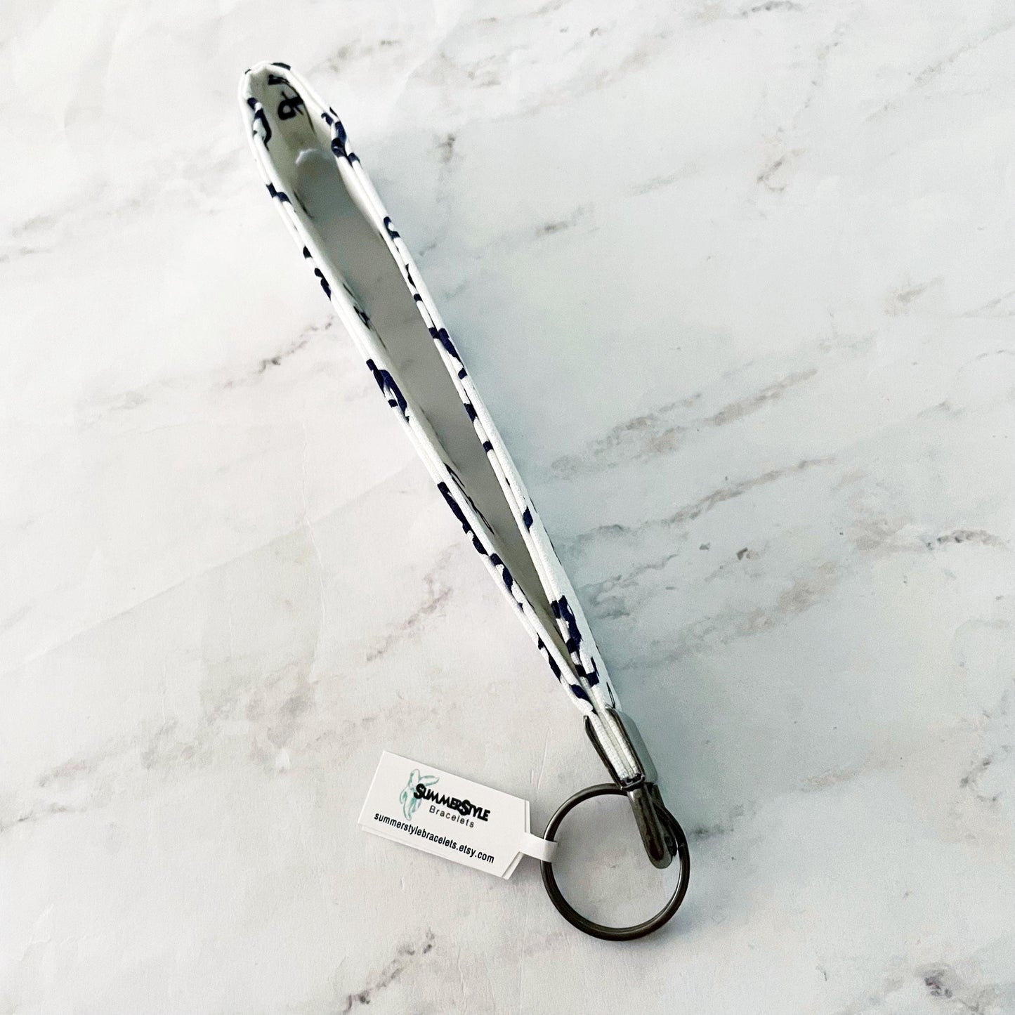 Anchor Key Fob Wristlet, 6.5in Wristlet Lanyard, Keychain Wristlet, Handmade Lanyard, SummerStyle Bracelets