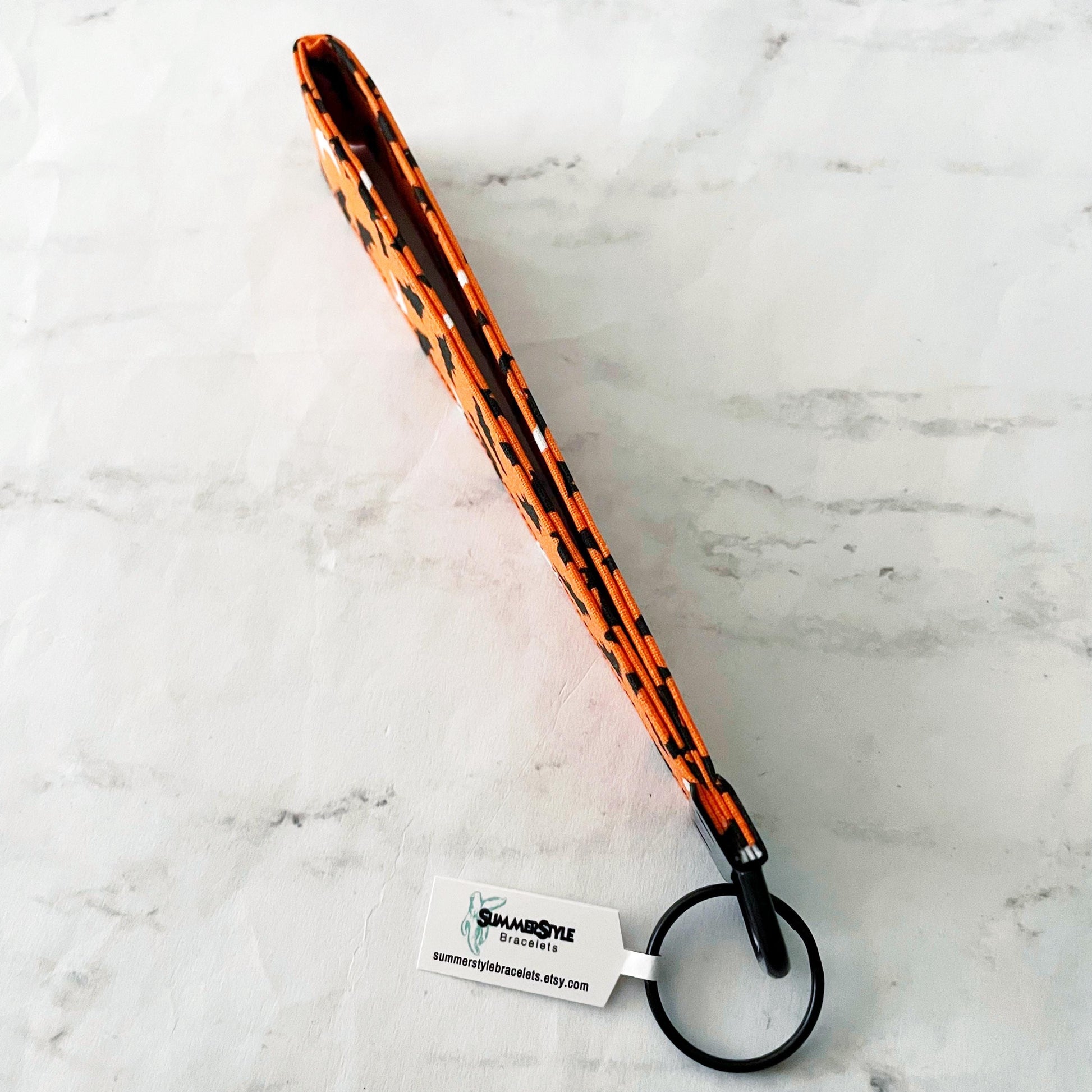 Halloween Bats Key Fob Wristlet, Wristlet Keychain, Halloween Wristlet, Handmade Lanyard, SummerStyle Bracelets