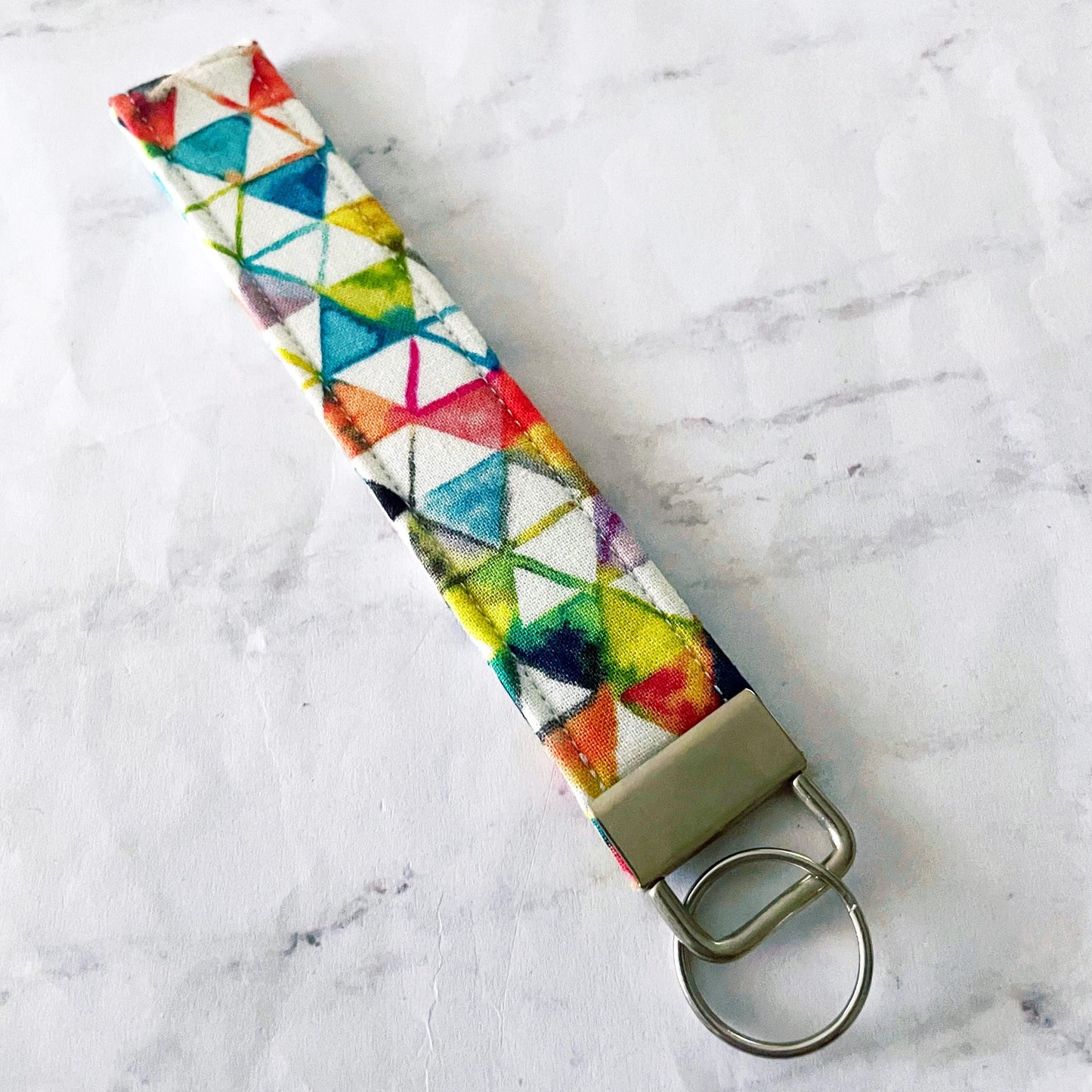 Metallic Chevron Key Fob Wristlet, 6.5in Wristlet Lanyard, Keychain Wristlet, Handmade Lanyard, SummerStyle Bracelets