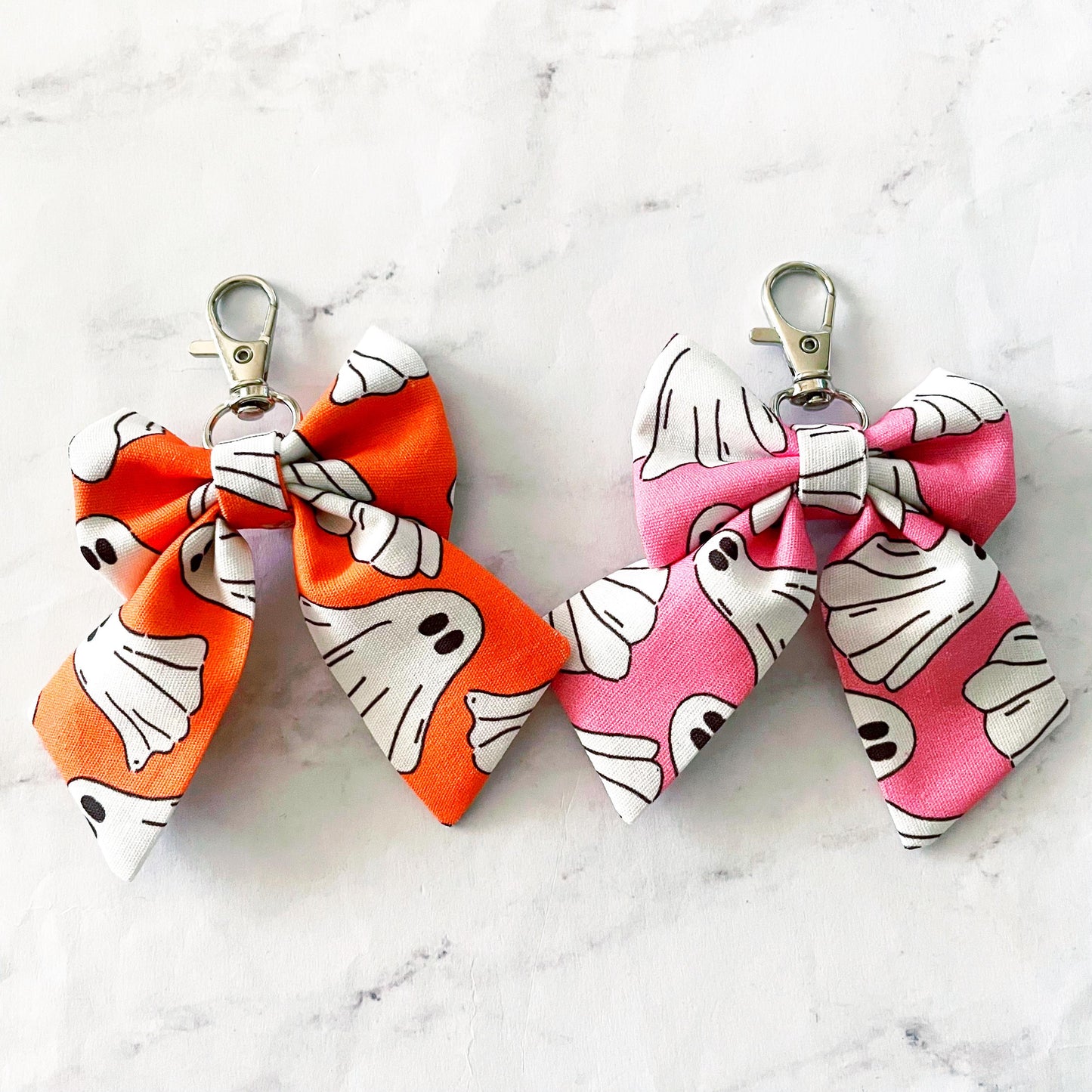 Ghost Mini Bow Bag Charm, Bow Keychain, Girly Halloween, SummerStyle Bracelets