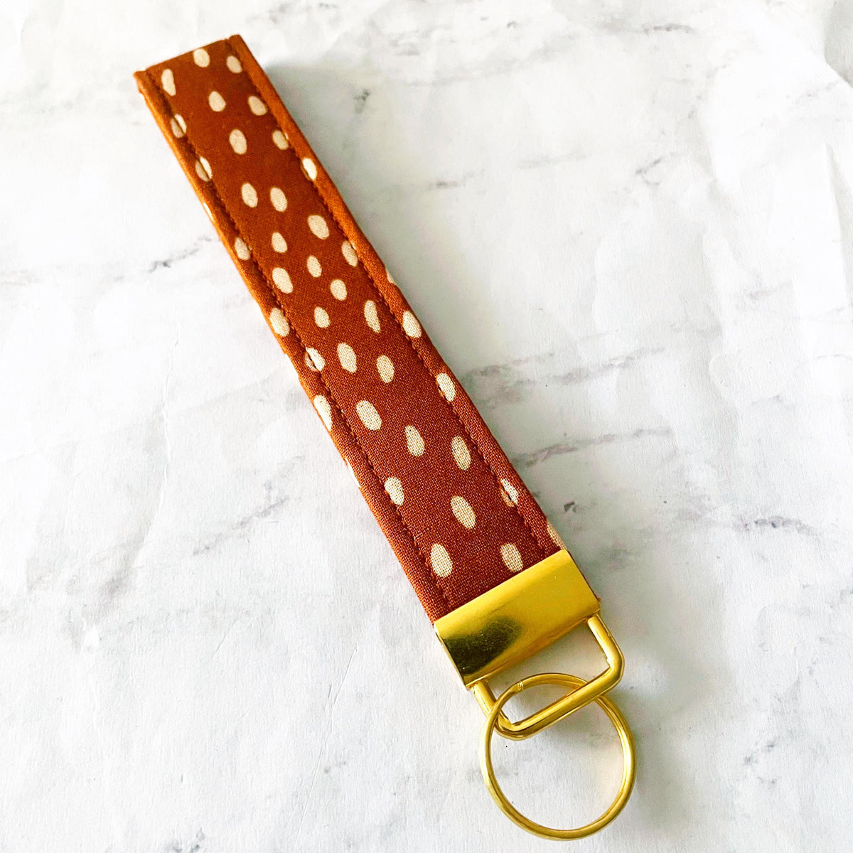 Polka Dot Key Fob Wristlet, 6.5in Wristlet Lanyard, Keychain Wristlet, Handmade Lanyard, SummerStyle Bracelets