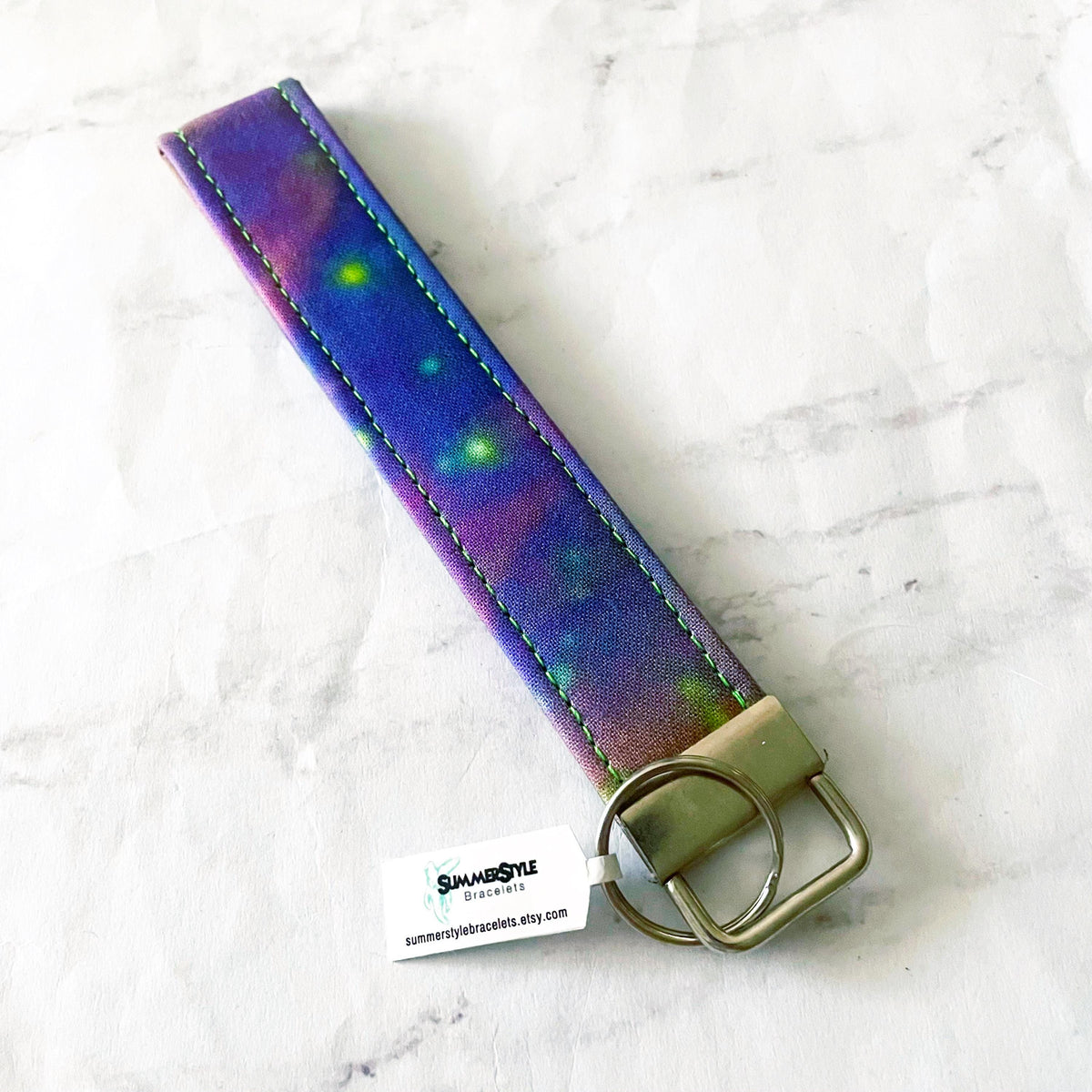 Golden Sun Key Fob Wristlet, 6.5in Wristlet Lanyard, Keychain Wristlet, Handmade Lanyard, SummerStyle Bracelets