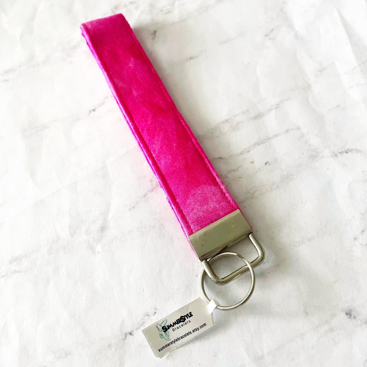 Rainbow Tie Dye Key Fob Wristlet, 6.5in Wristlet Lanyard, Keychain Wristlet, Handmade Lanyard, SummerStyle Bracelets