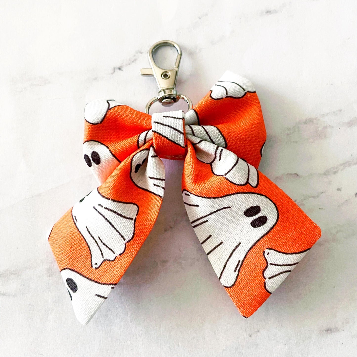 Ghost Mini Bow Bag Charm, Bow Keychain, Girly Halloween, SummerStyle Bracelets